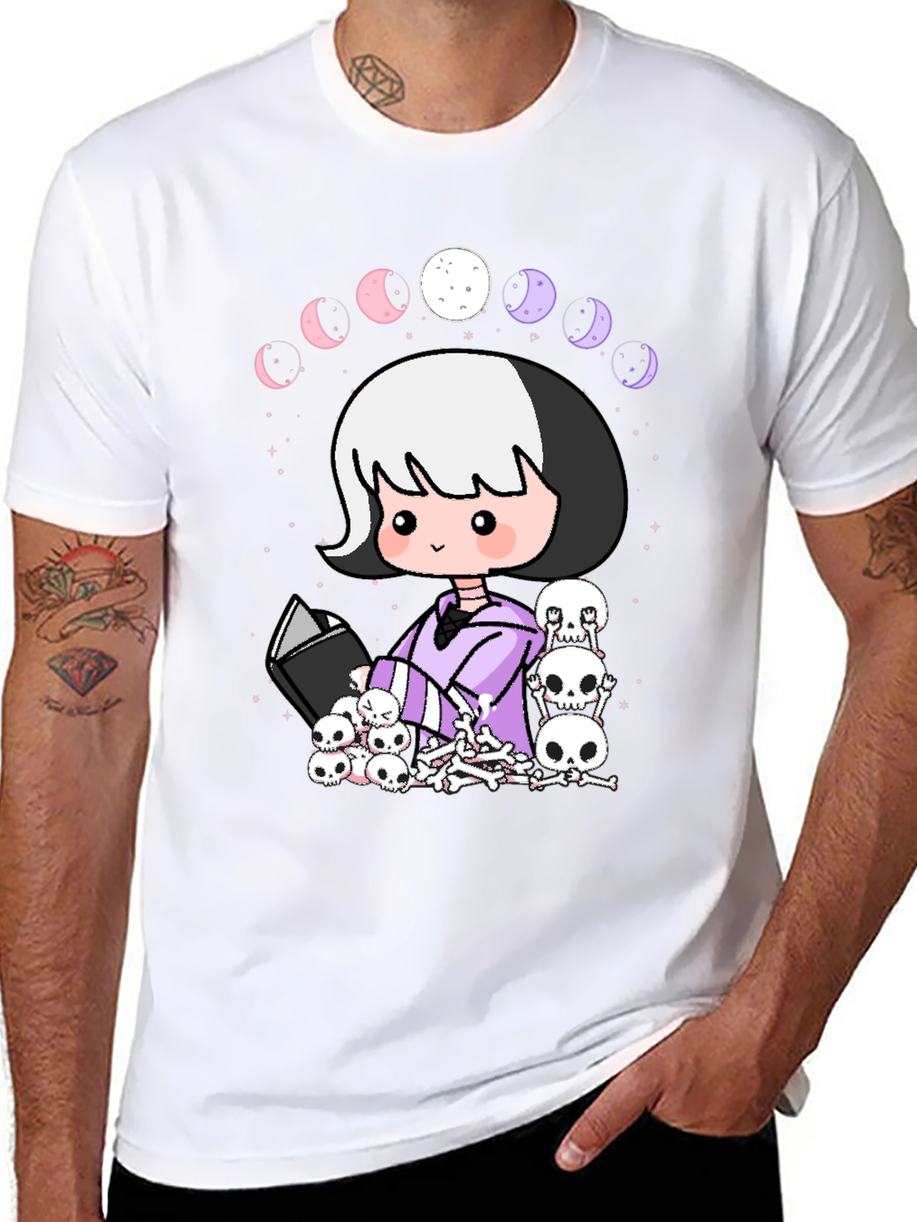 Gothic Moon Phase T-Shirt