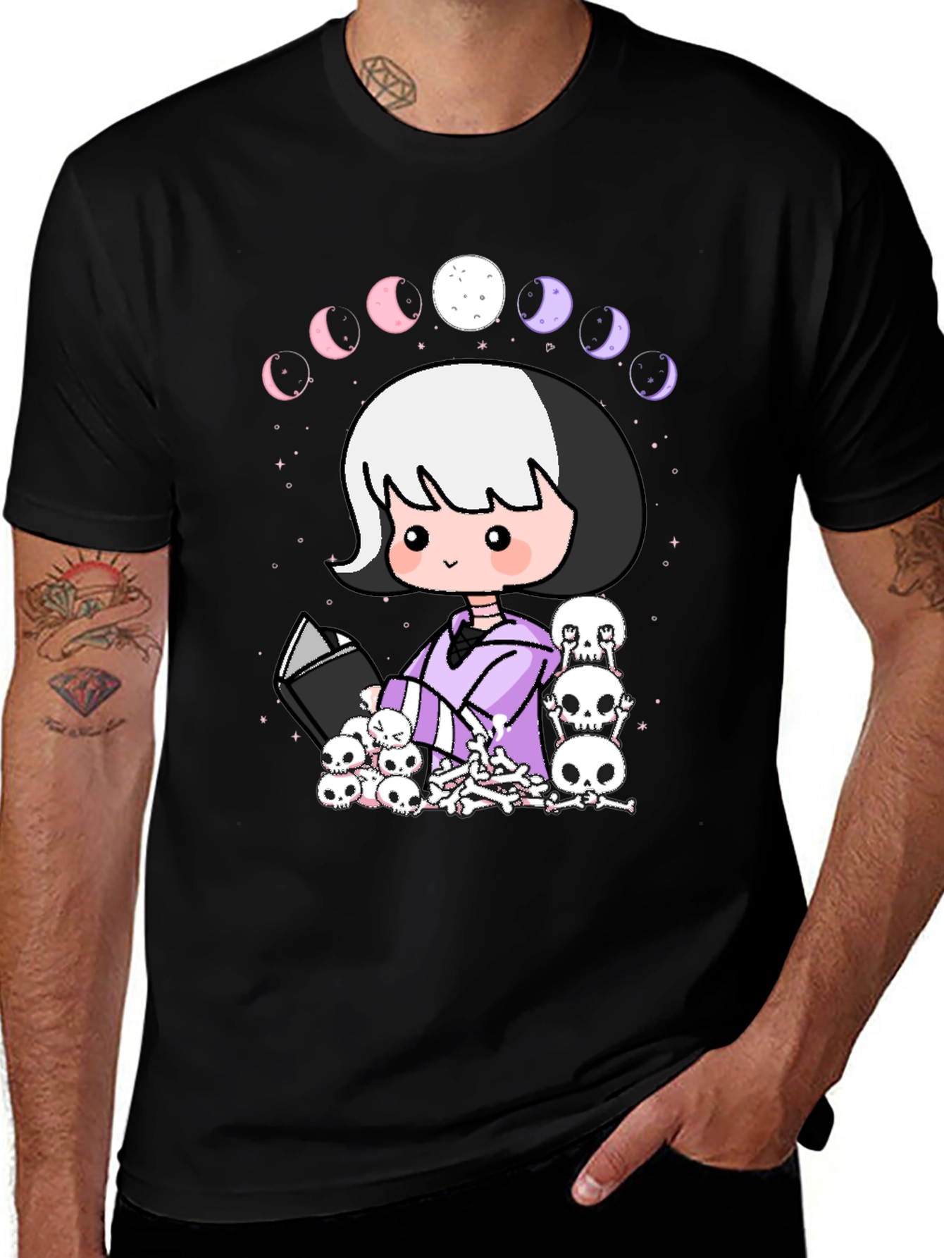 Gothic Moon Phase T-Shirt