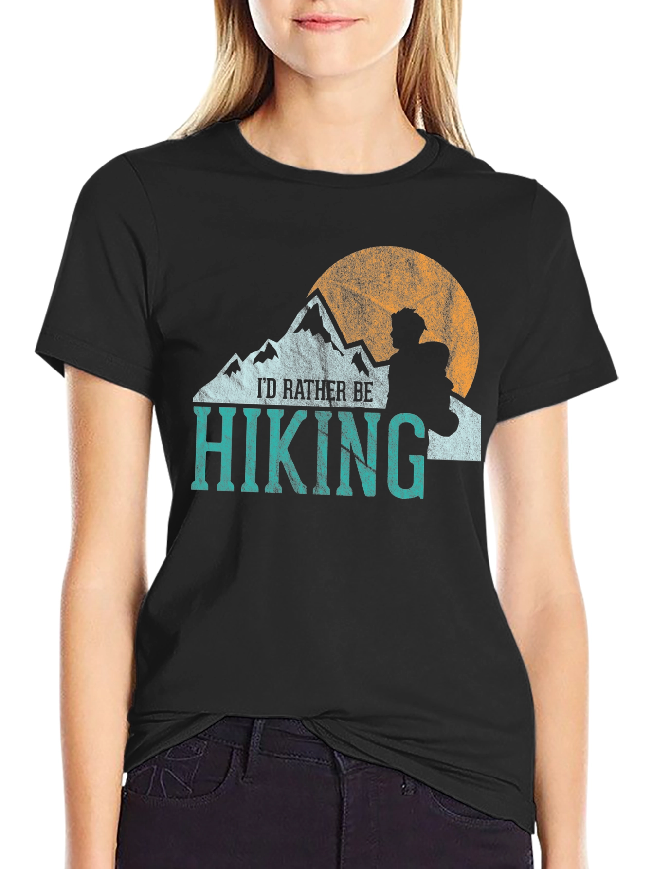 Hiking Graphic Tee - Id Rather Be Hiking