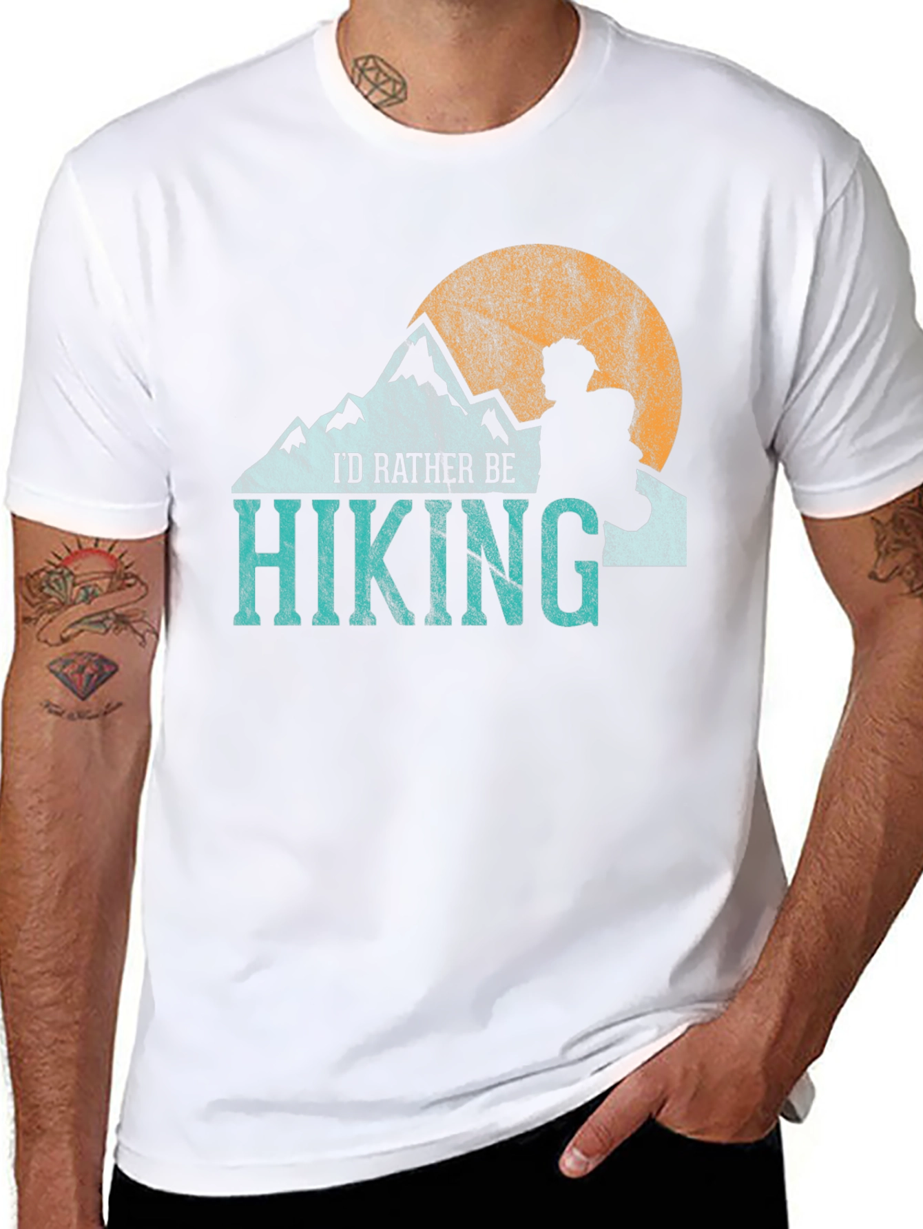 Hiking Graphic Tee - Id Rather Be Hiking