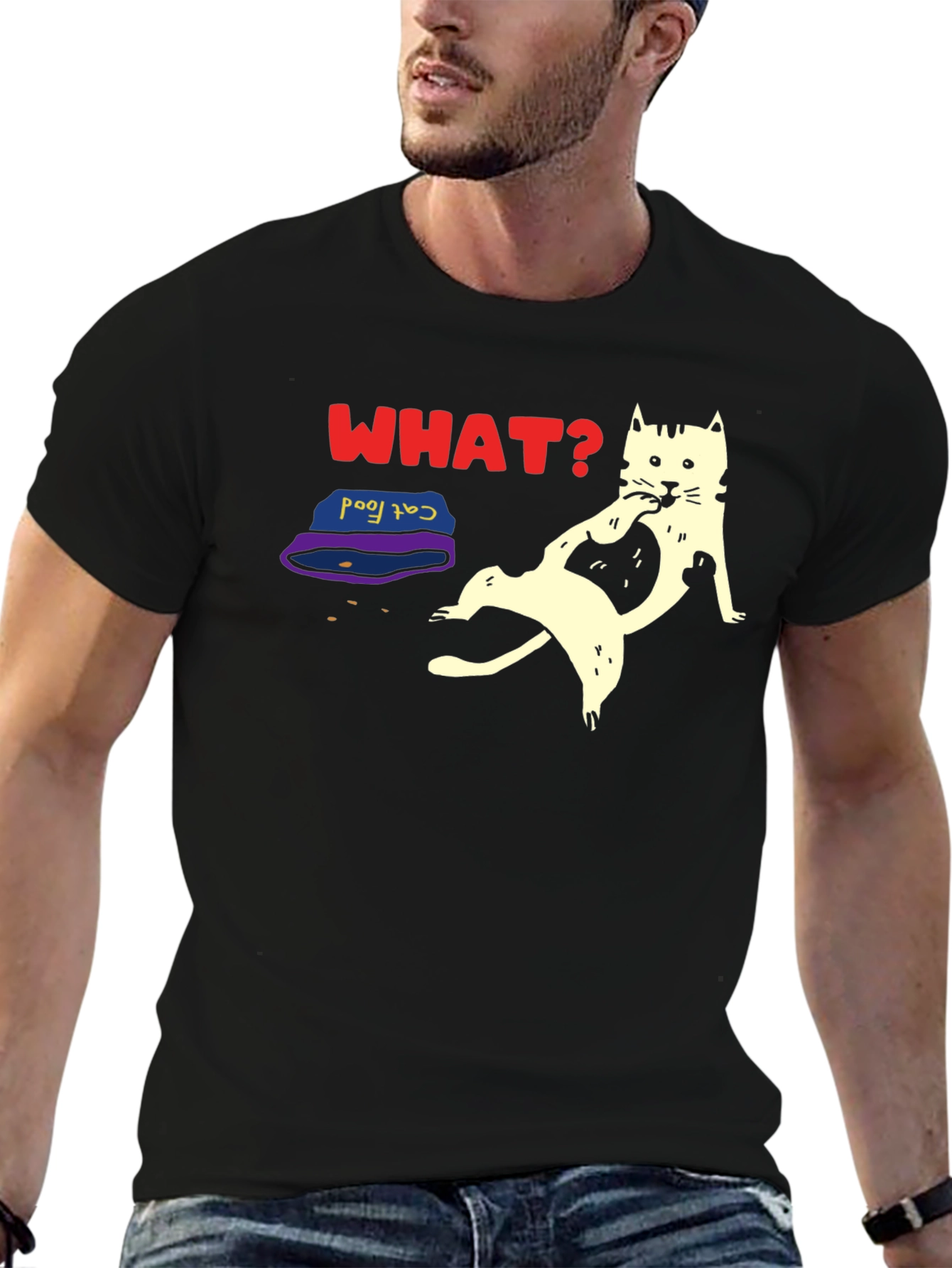 Funny Cat What? T-Shirt