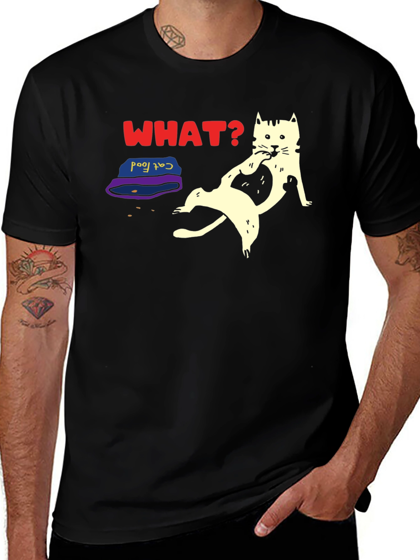 Funny Cat What? T-Shirt