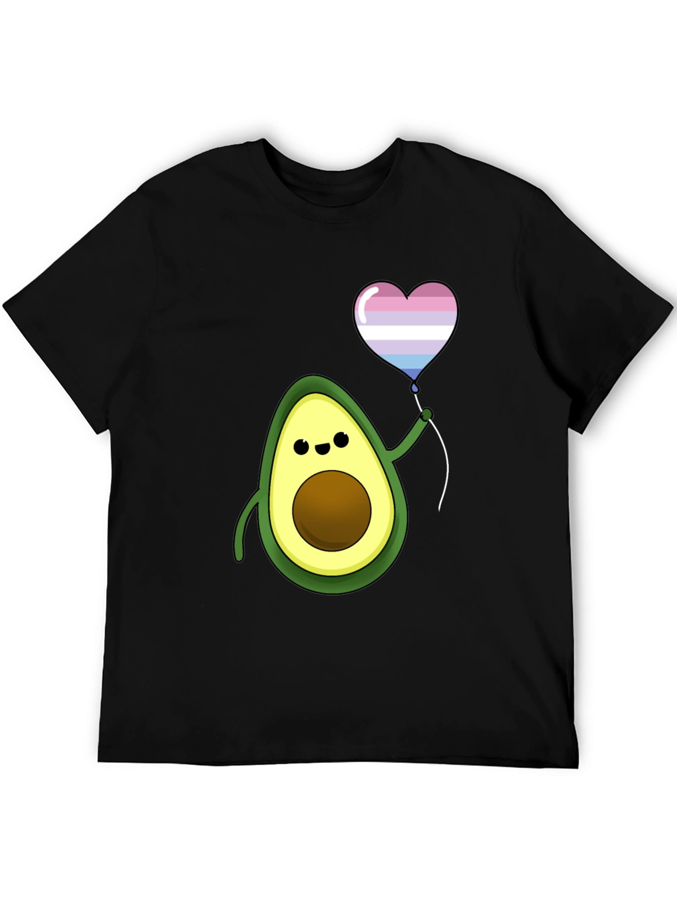 Avocado Transgender Pride Heart Balloon T-Shirt