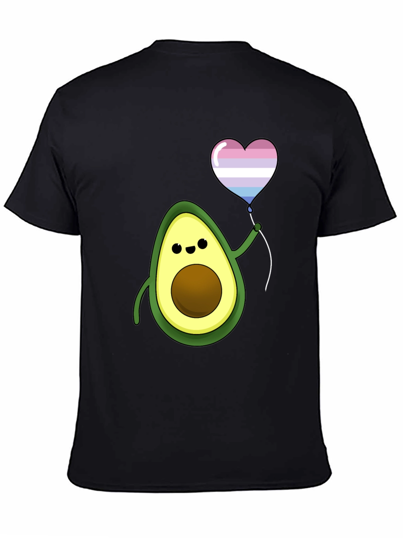 Avocado Transgender Pride Heart Balloon T-Shirt