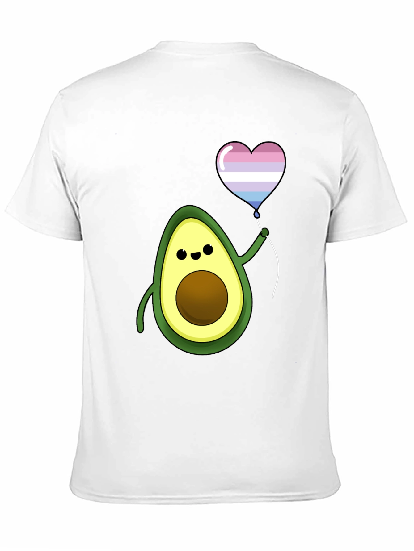 Avocado Transgender Pride Heart Balloon T-Shirt
