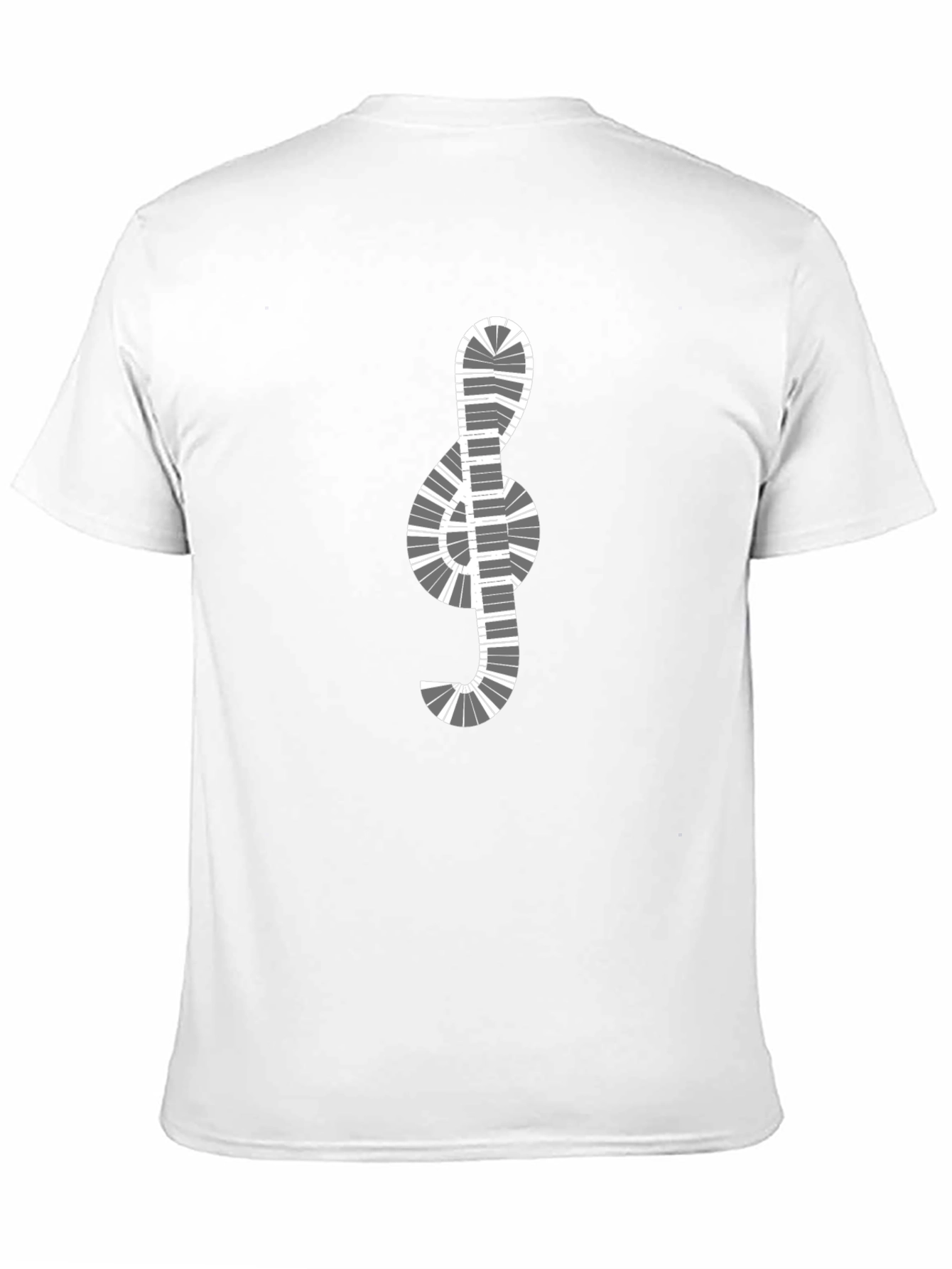 Musical Clef Piano Keys Graphic T-Shirt