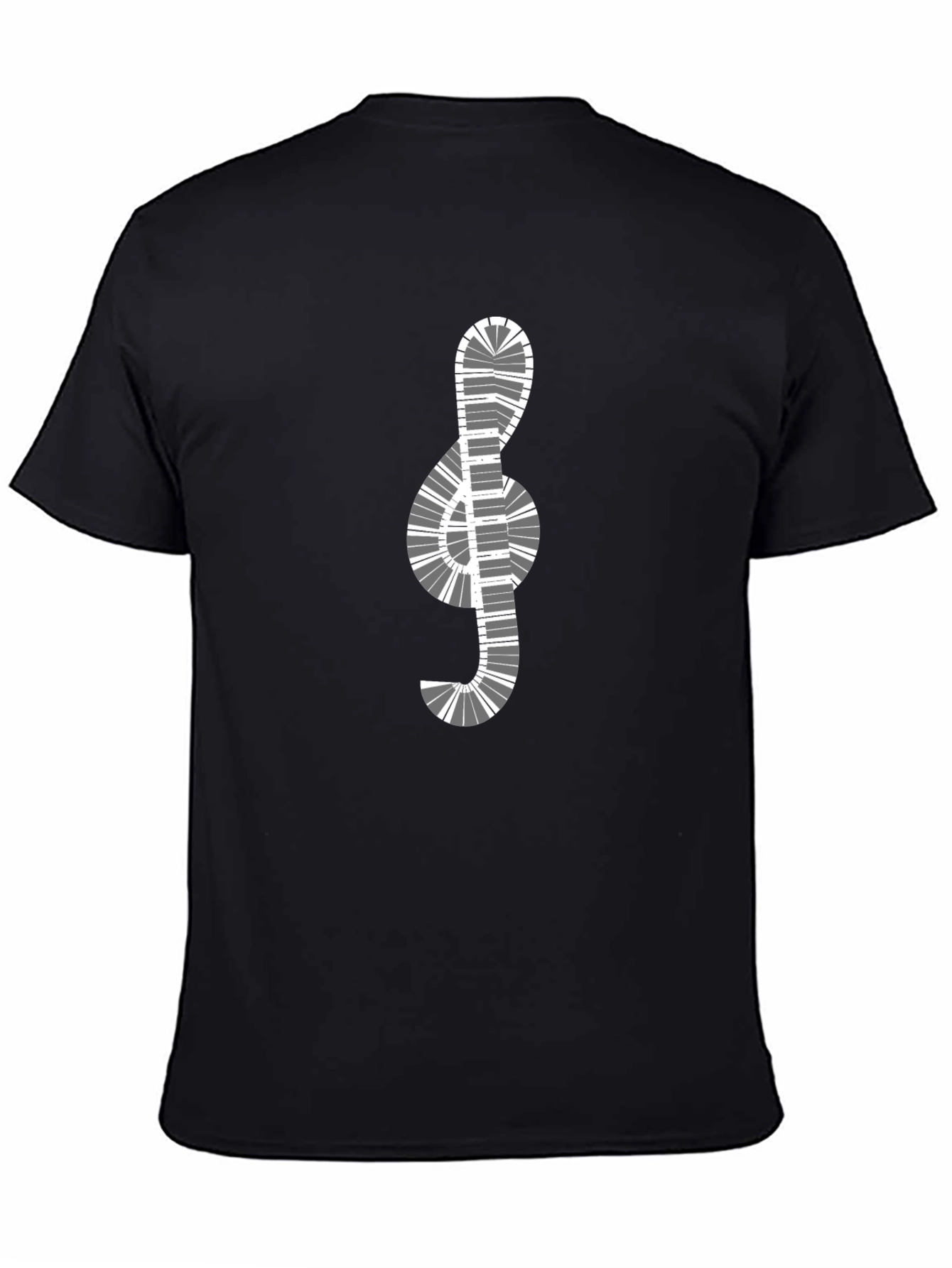 Musical Clef Piano Keys Graphic T-Shirt