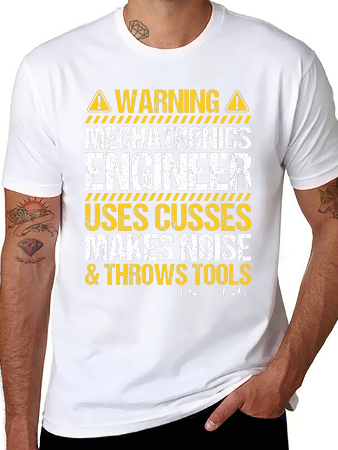 Mechatronics Engineer Warning Funny T-Shirt