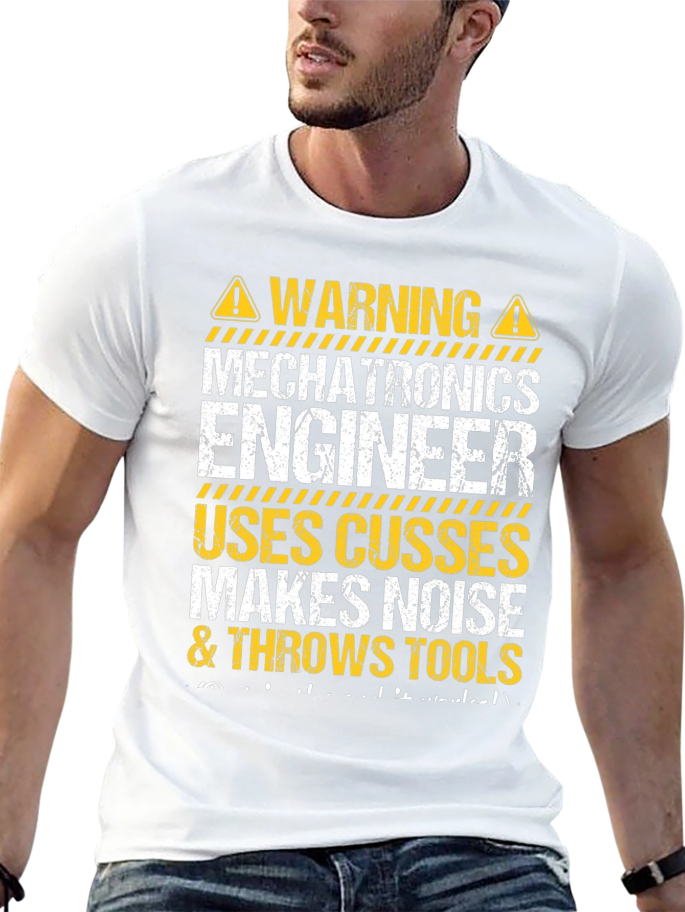Mechatronics Engineer Warning Funny T-Shirt