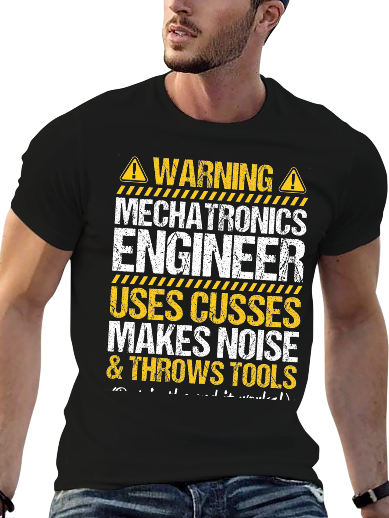 Mechatronics Engineer Warning Funny T-Shirt