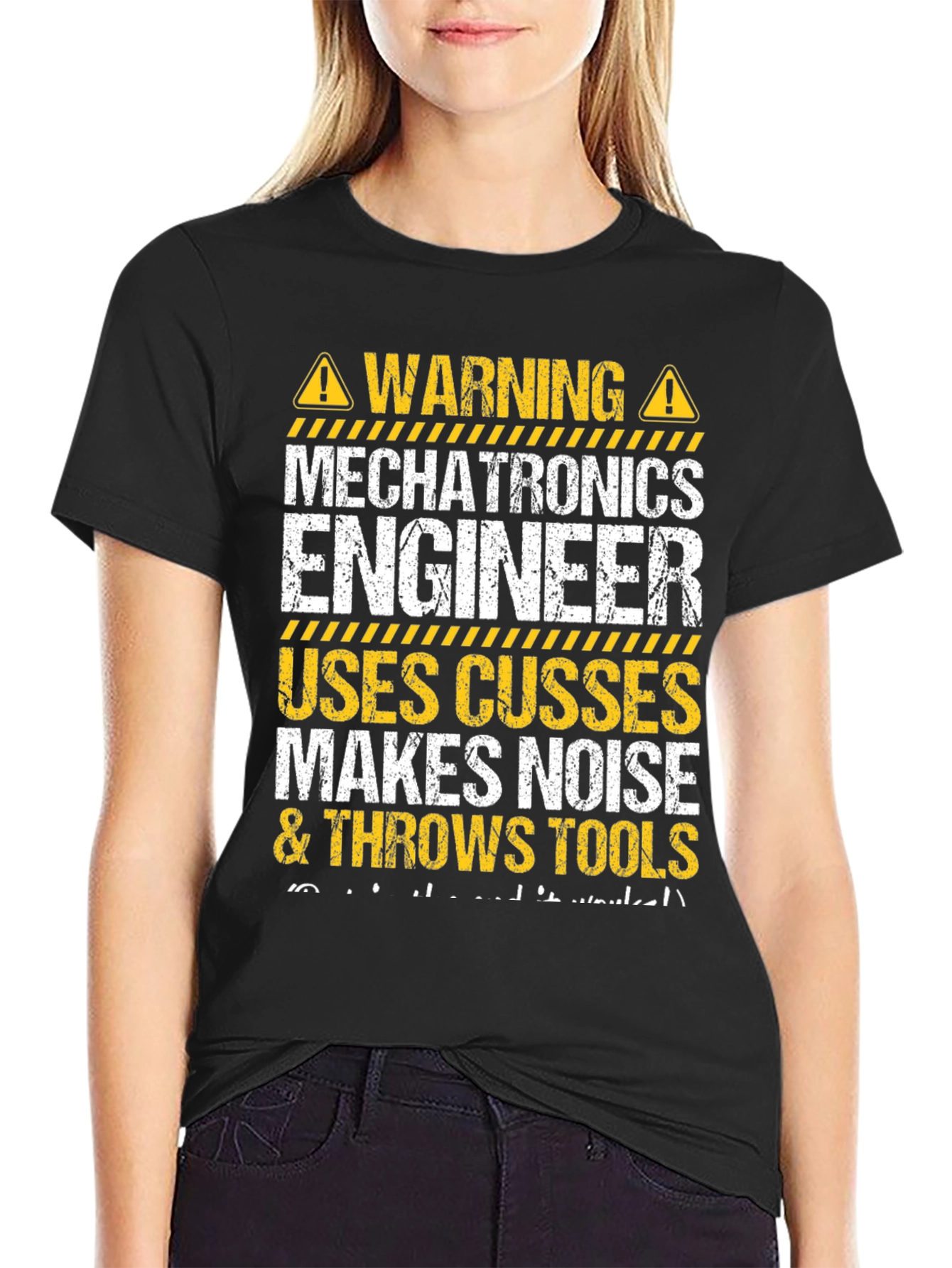 Mechatronics Engineer Warning Funny T-Shirt