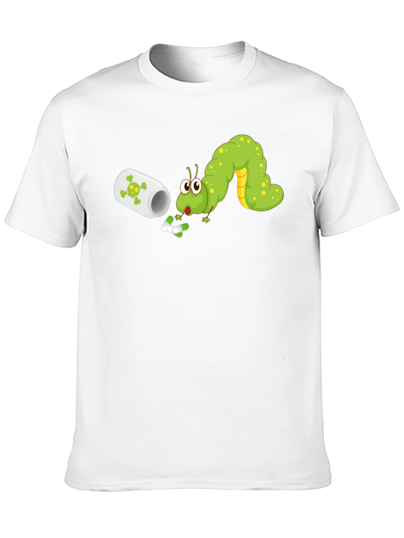 Caterpillar Pill Humor T-Shirt