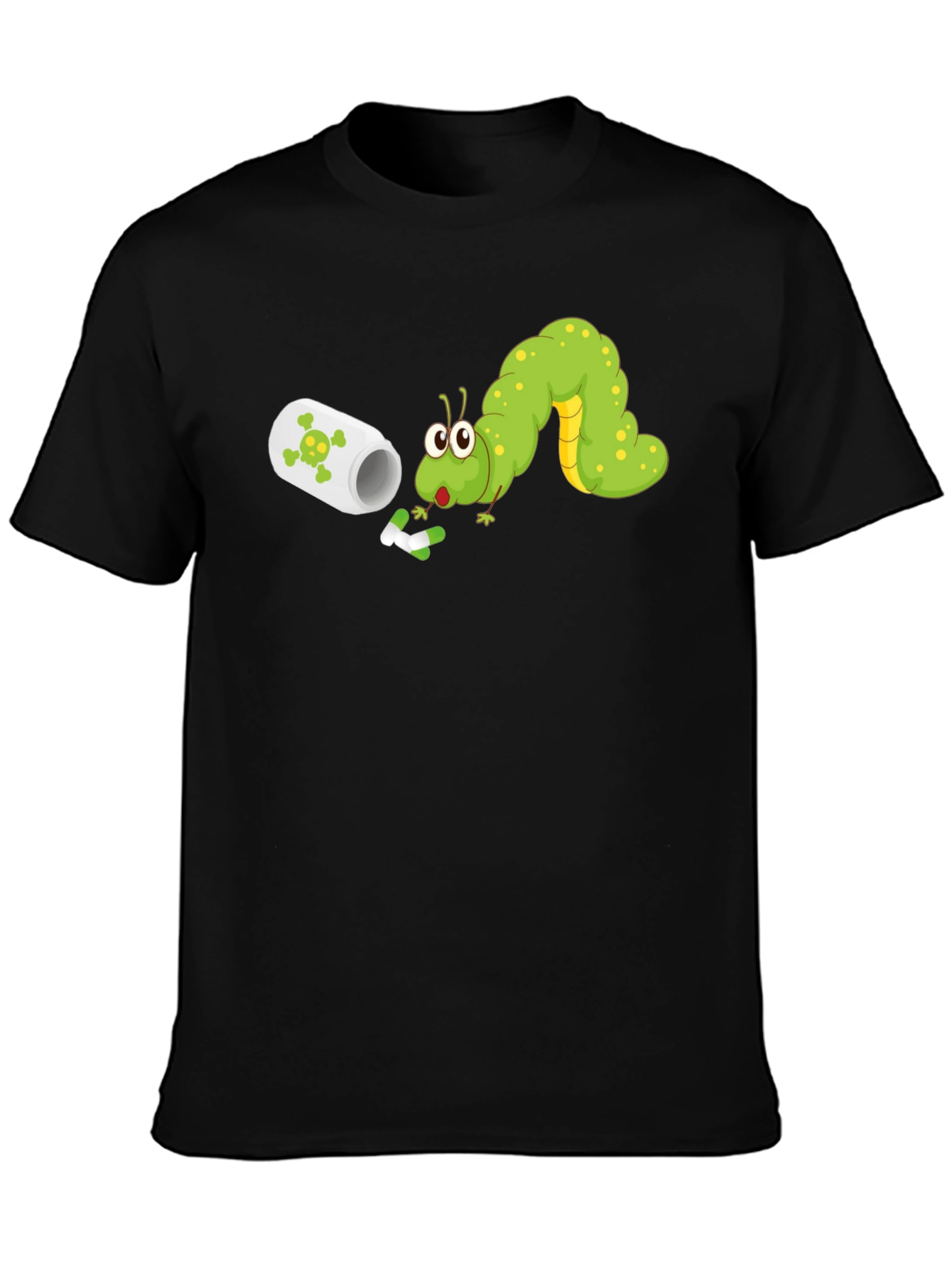Caterpillar Pill Humor T-Shirt