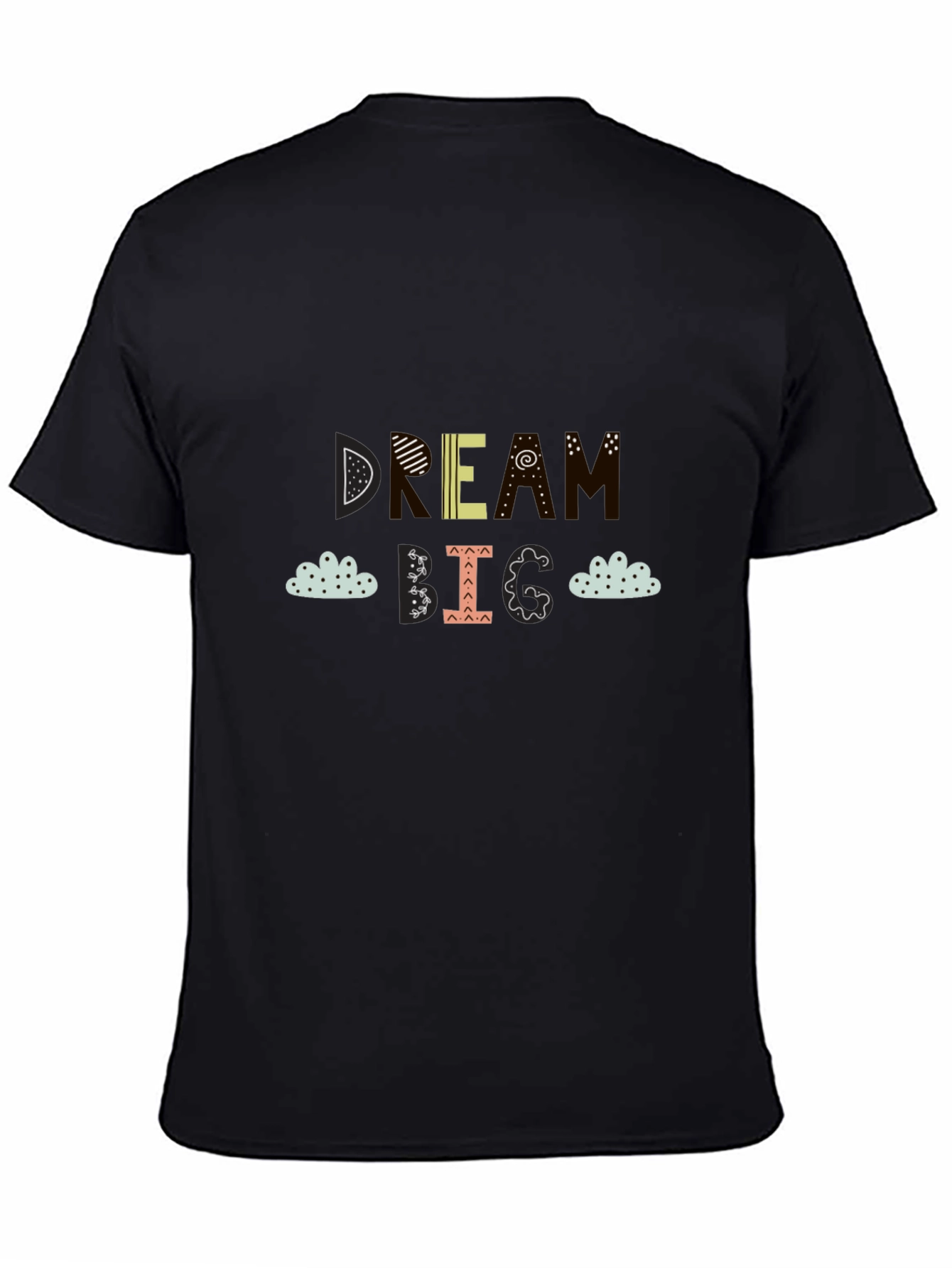 Dream Big Graphic Tee - Stylish Unisex Black T-Shirt