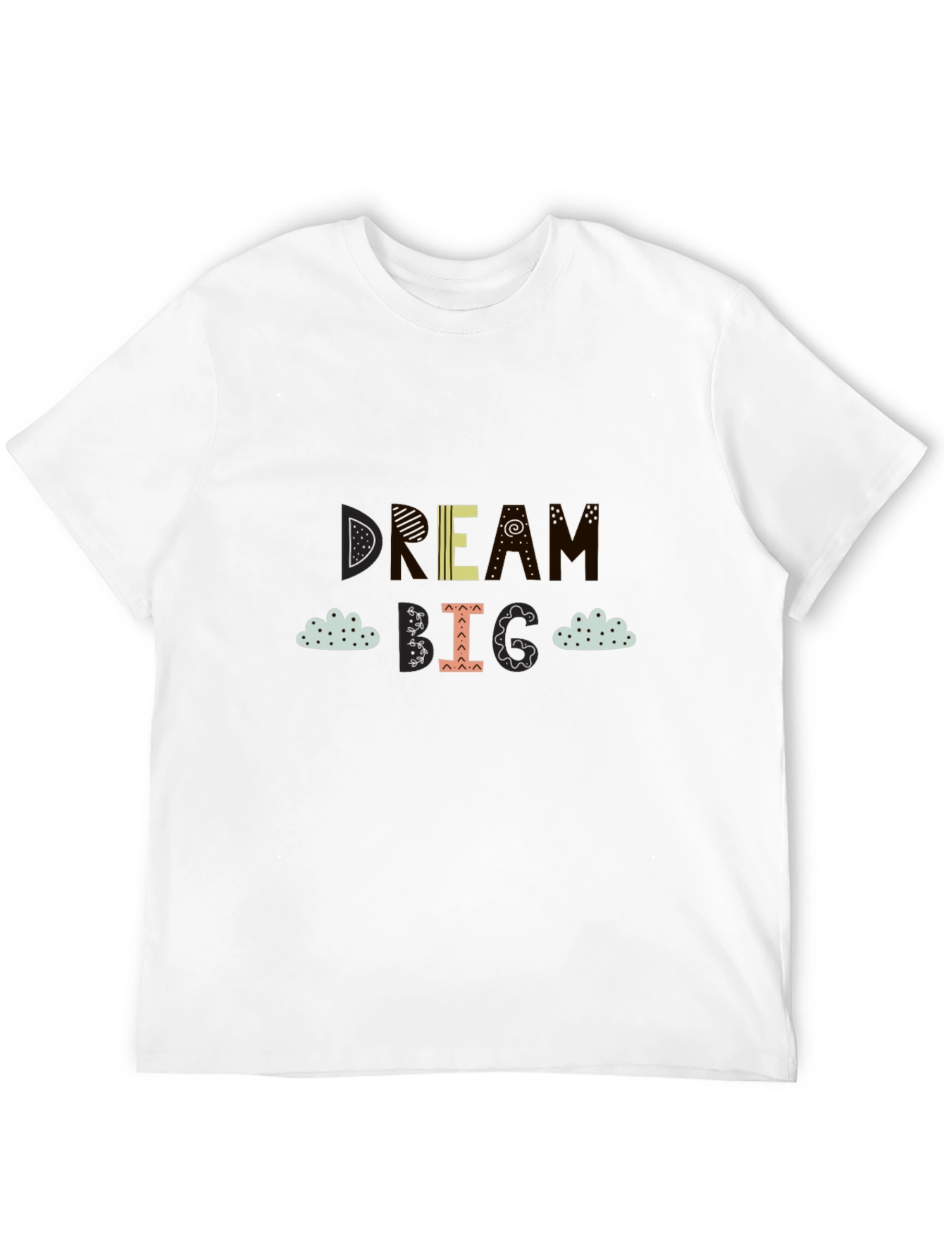 Dream Big Graphic Tee - Stylish Unisex Black T-Shirt