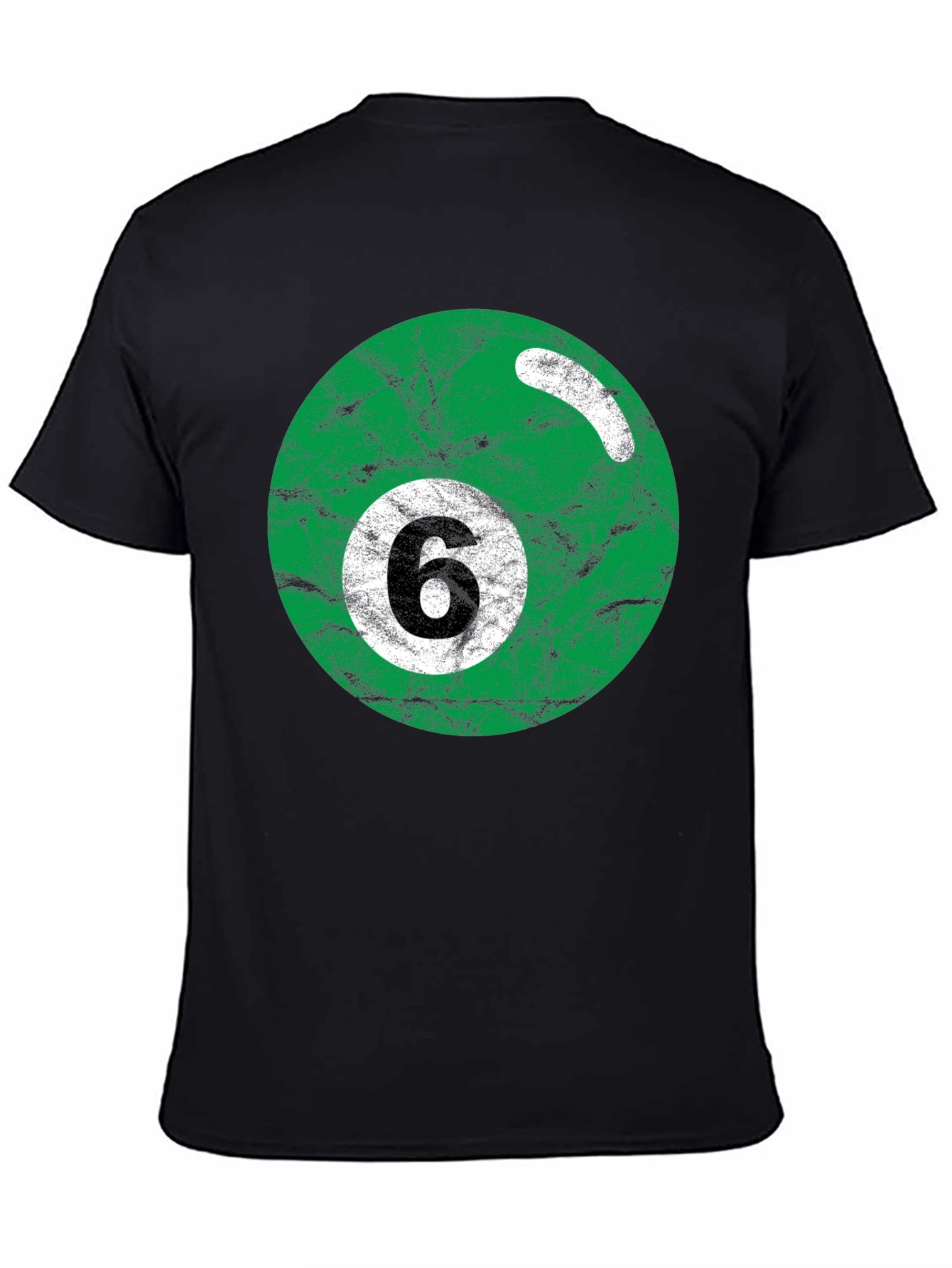 Green Number 6 Billiard Ball T-Shirt
