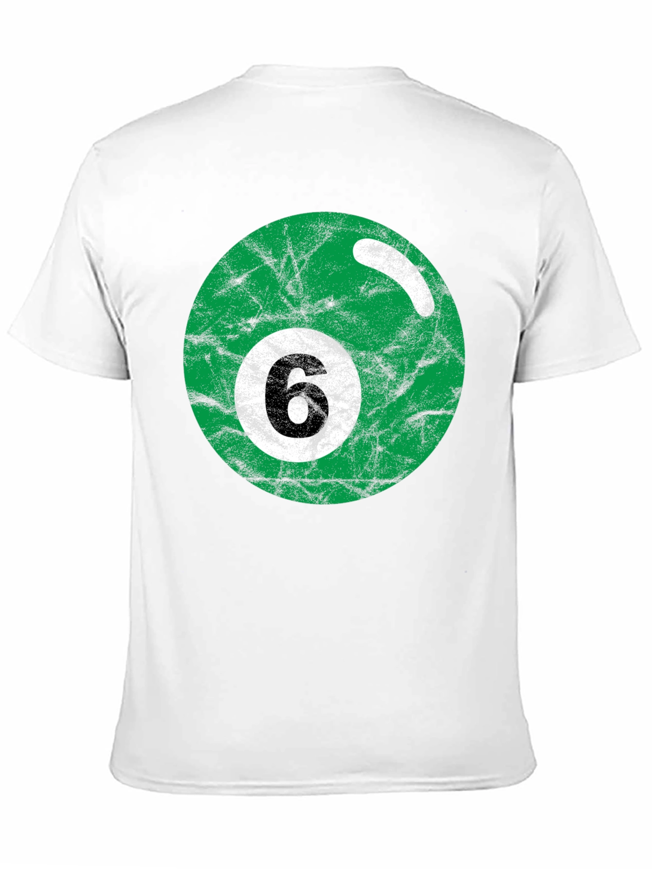 Green Number 6 Billiard Ball T-Shirt