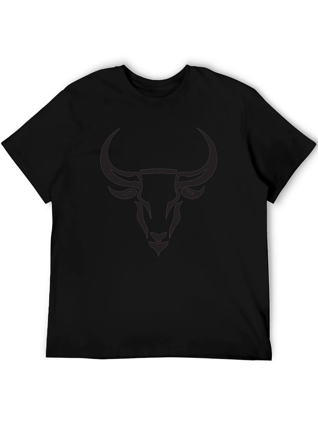 Black Bull Graphic Tee - Mens Soft Cotton T-Shirt
