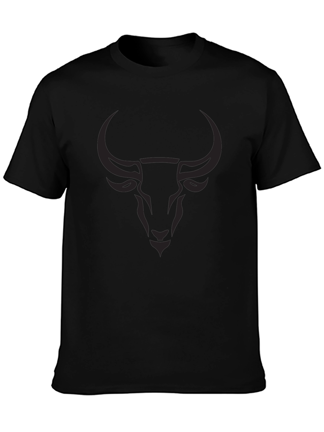 Black Bull Graphic Tee - Mens Soft Cotton T-Shirt