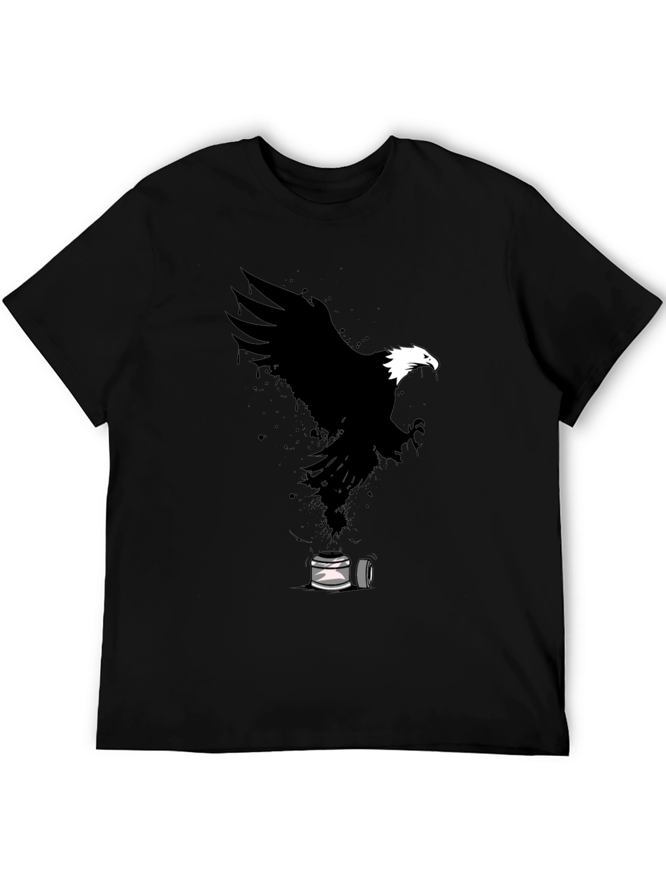Eagle Spray Paint Art Graphic T-Shirt