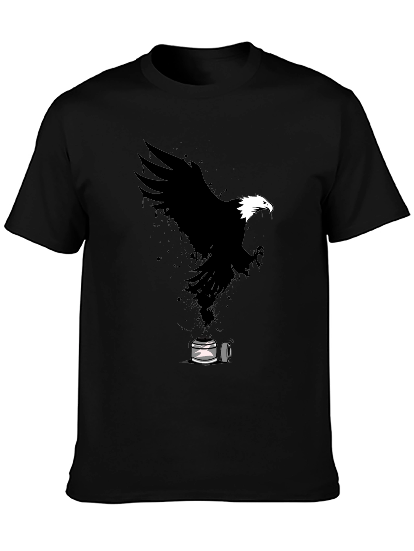 Eagle Spray Paint Art Graphic T-Shirt