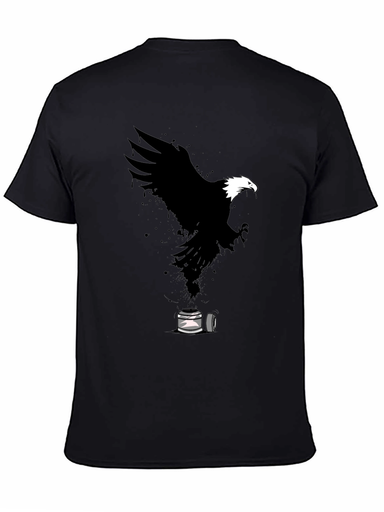 Eagle Spray Paint Art Graphic T-Shirt