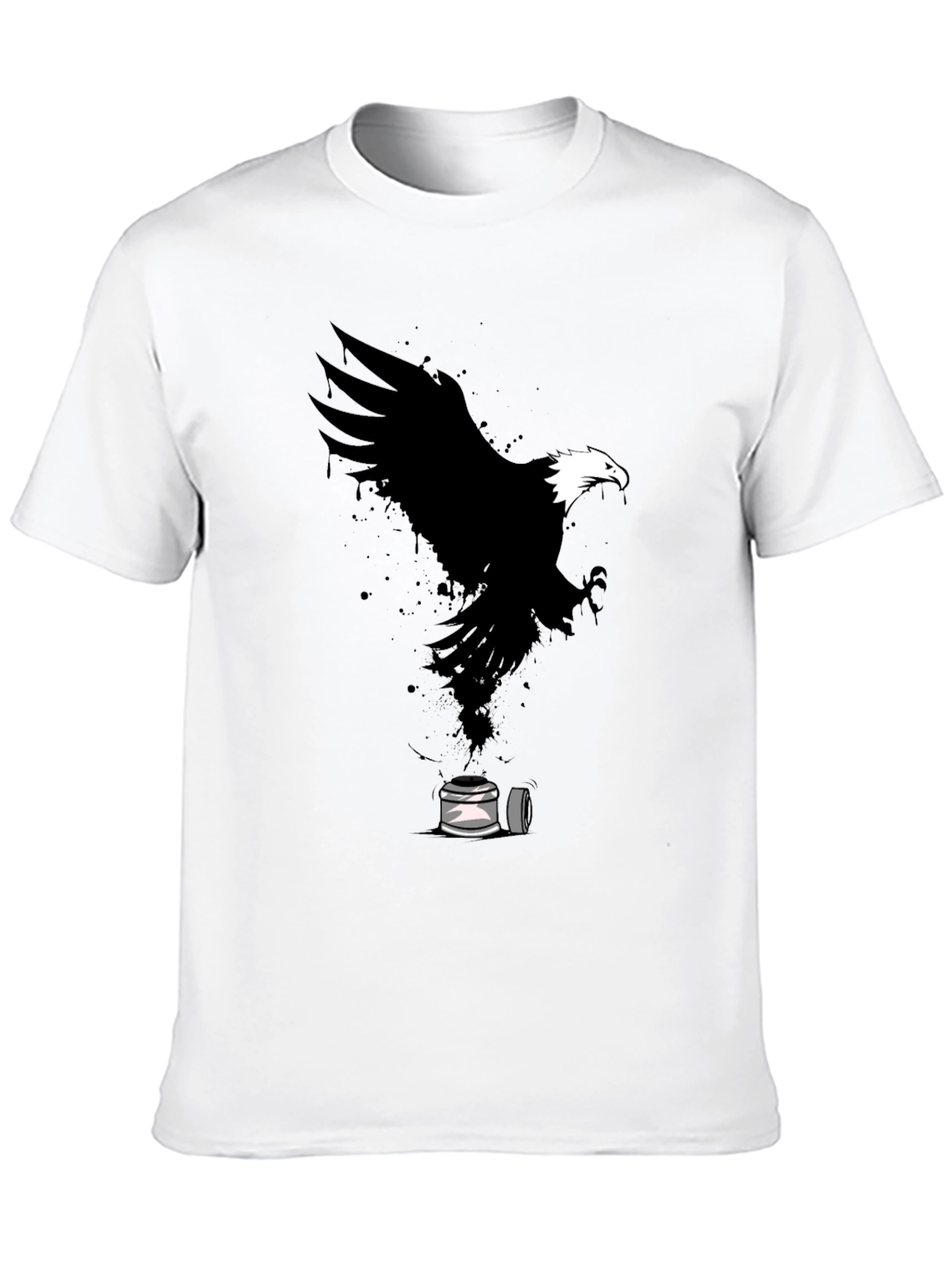 Eagle Spray Paint Art Graphic T-Shirt