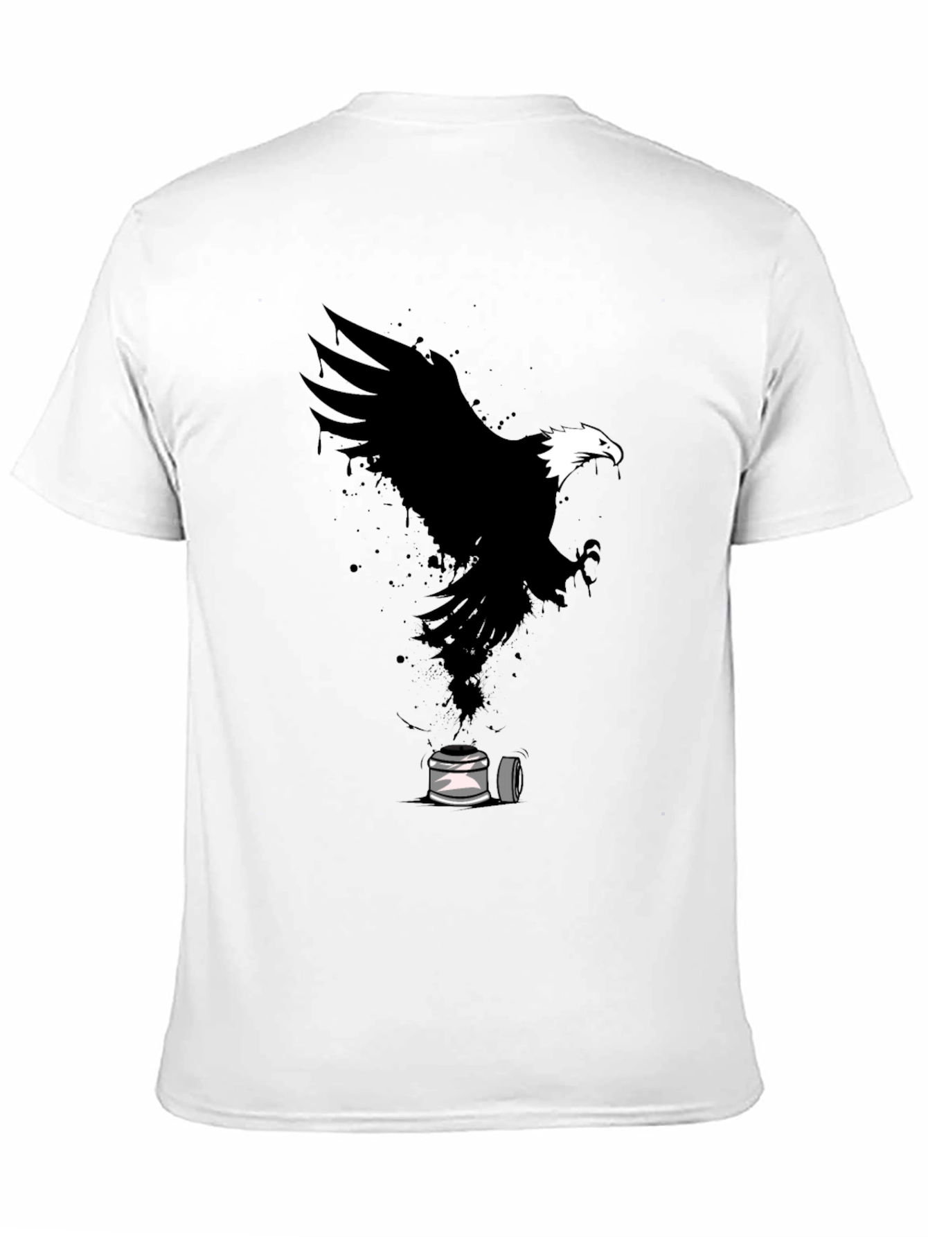 Eagle Spray Paint Art Graphic T-Shirt