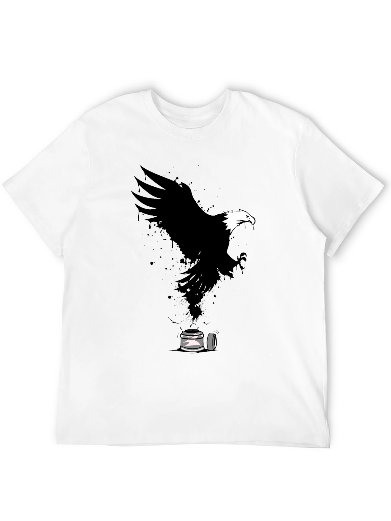 Eagle Spray Paint Art Graphic T-Shirt