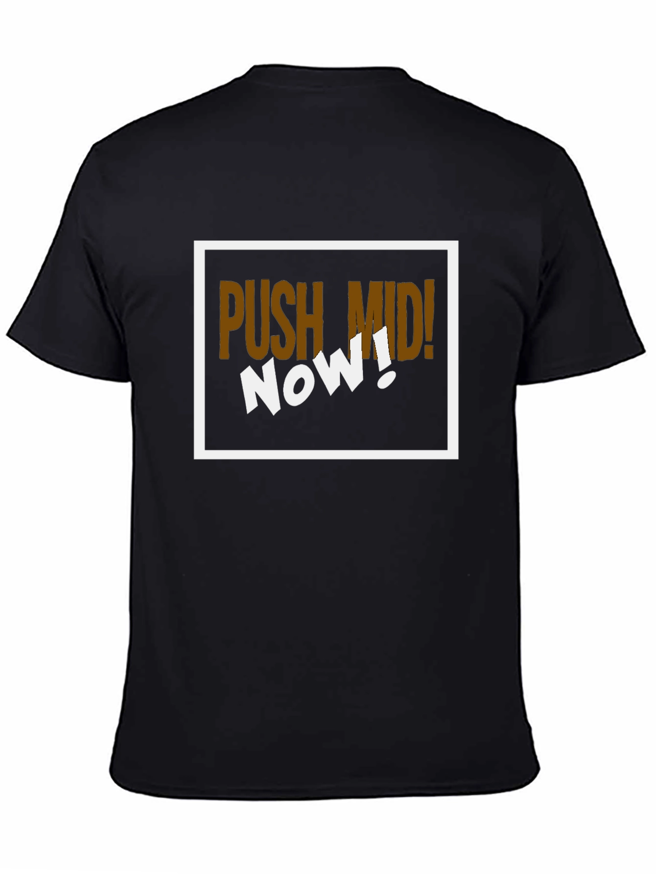Push Mid! Gamer T-Shirt - Black Graphic Tee