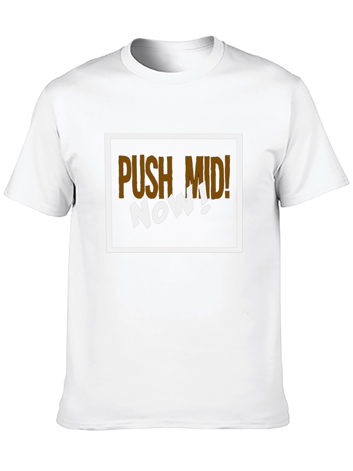 Push Mid! Gamer T-Shirt - Black Graphic Tee