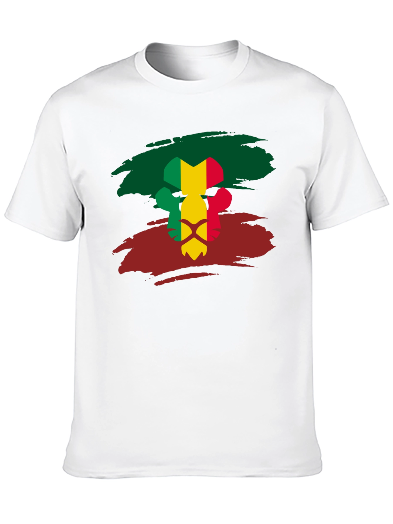 Mali Flag Lion Head T-Shirt