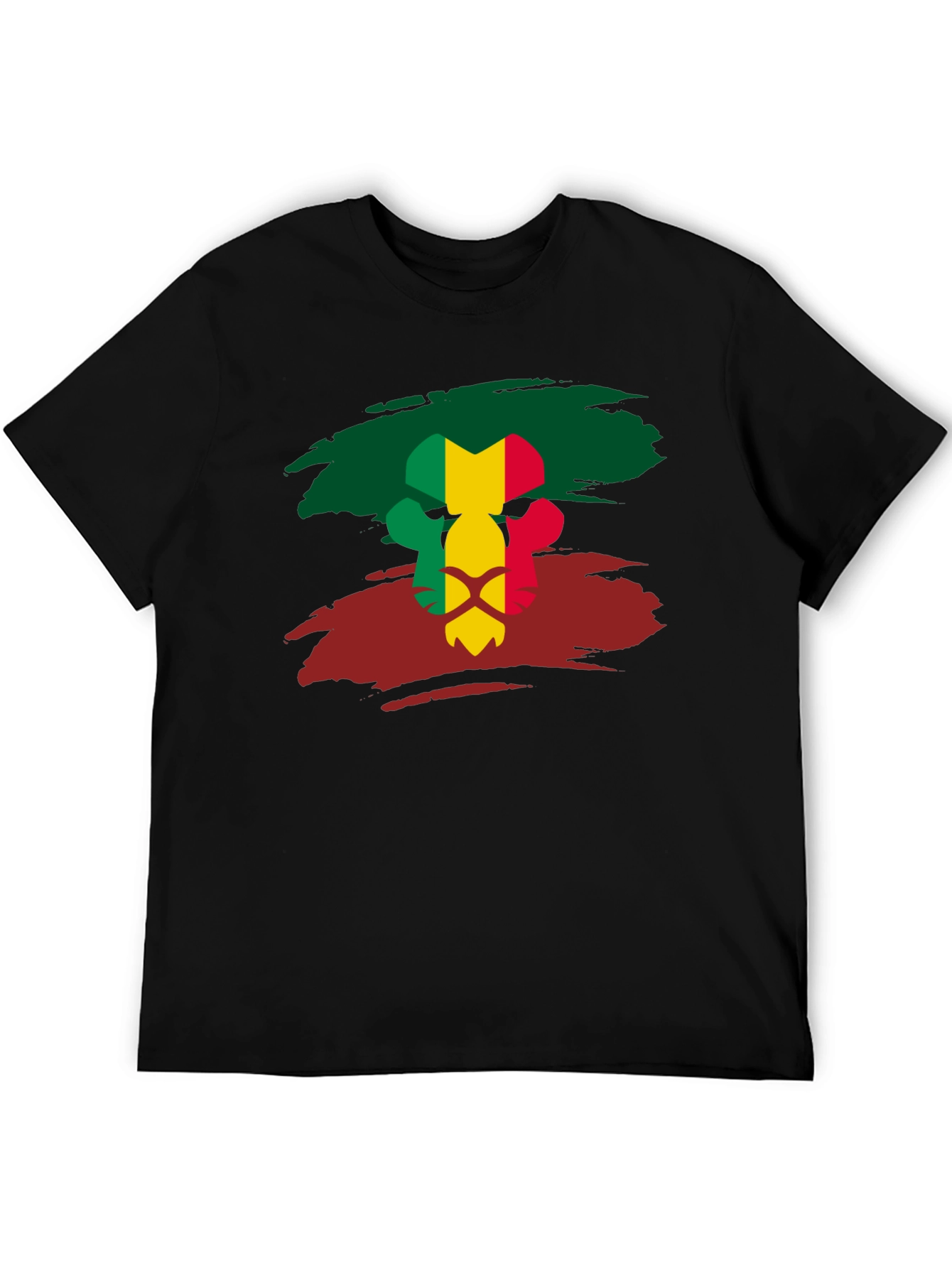 Mali Flag Lion Head T-Shirt