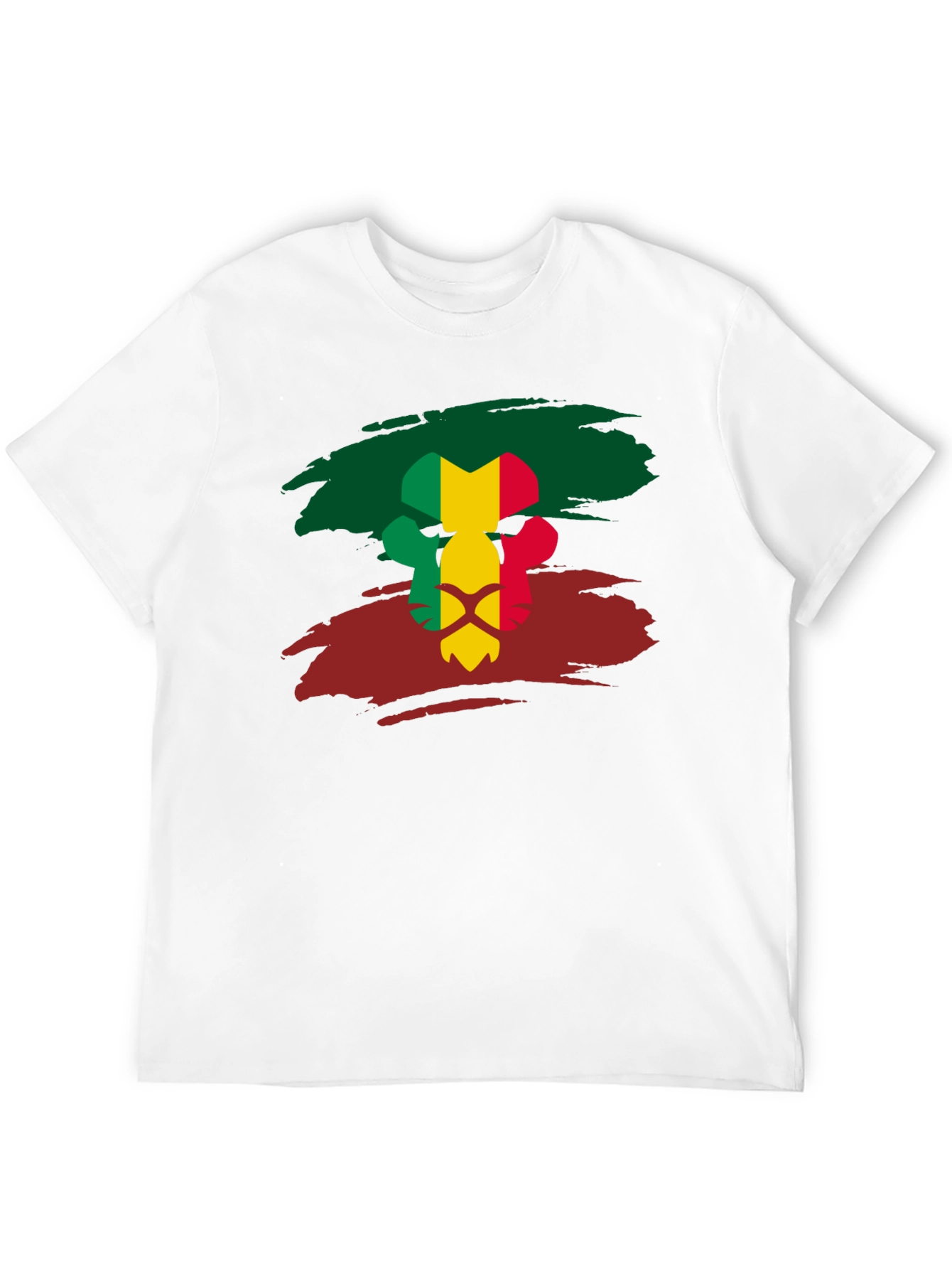 Mali Flag Lion Head T-Shirt