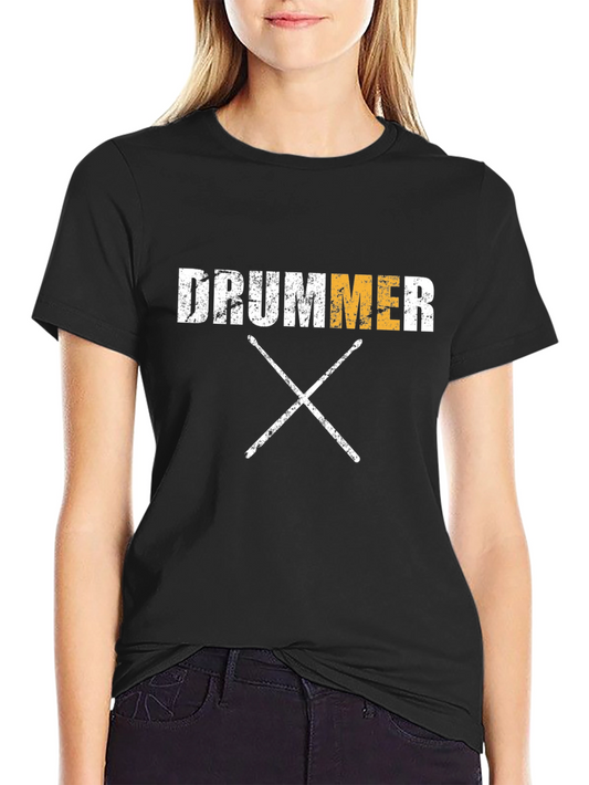 Drummer T-Shirt - Black Music Tee