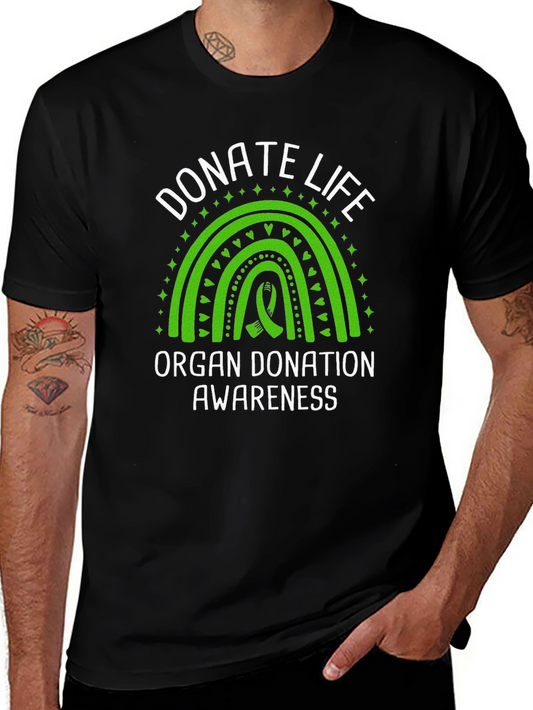 Donate Life Awareness T-Shirt - Organ Donation Ribbon