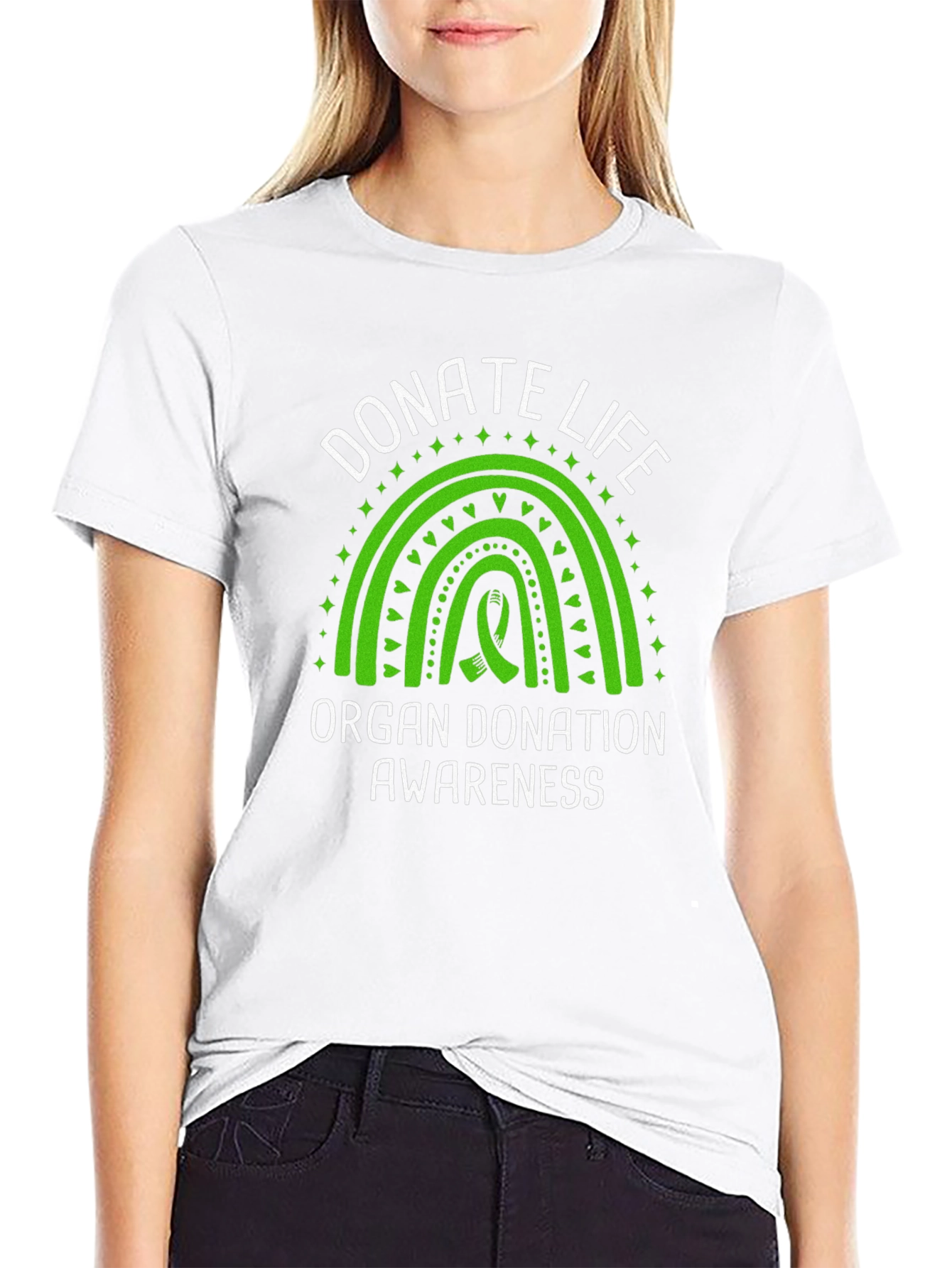 Donate Life Awareness T-Shirt - Organ Donation Ribbon