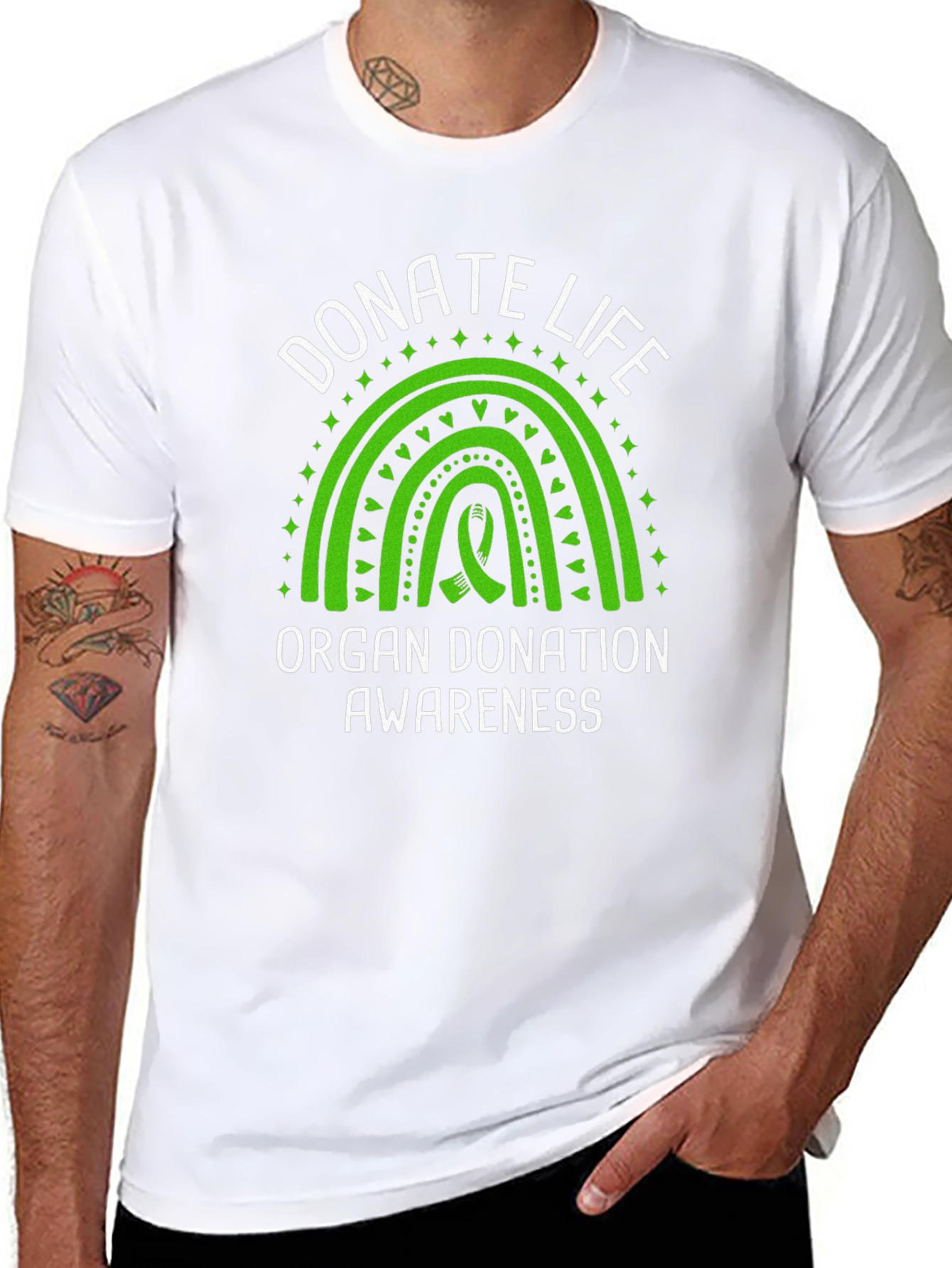 Donate Life Awareness T-Shirt - Organ Donation Ribbon