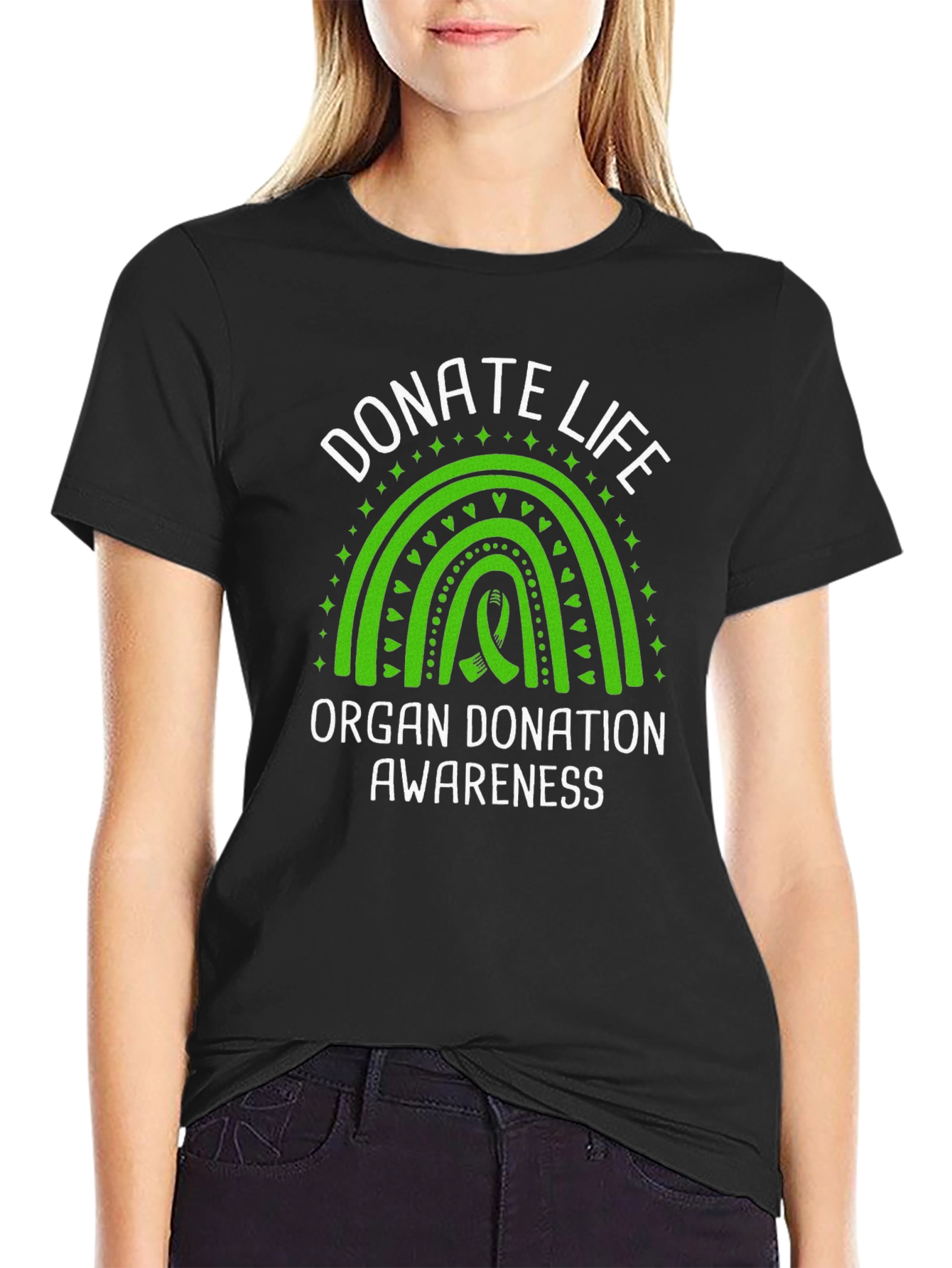 Donate Life Awareness T-Shirt - Organ Donation Ribbon