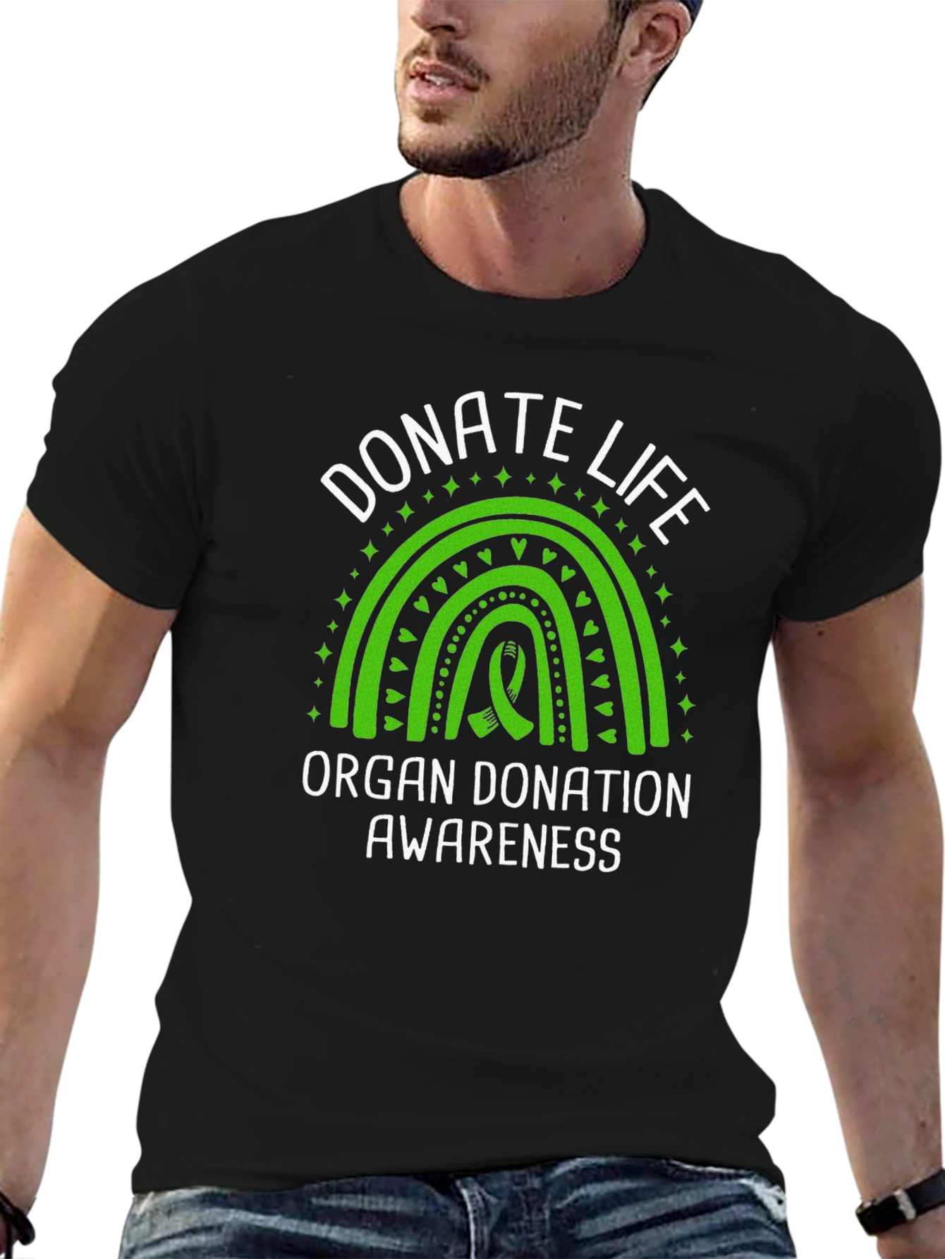 Donate Life Awareness T-Shirt - Organ Donation Ribbon