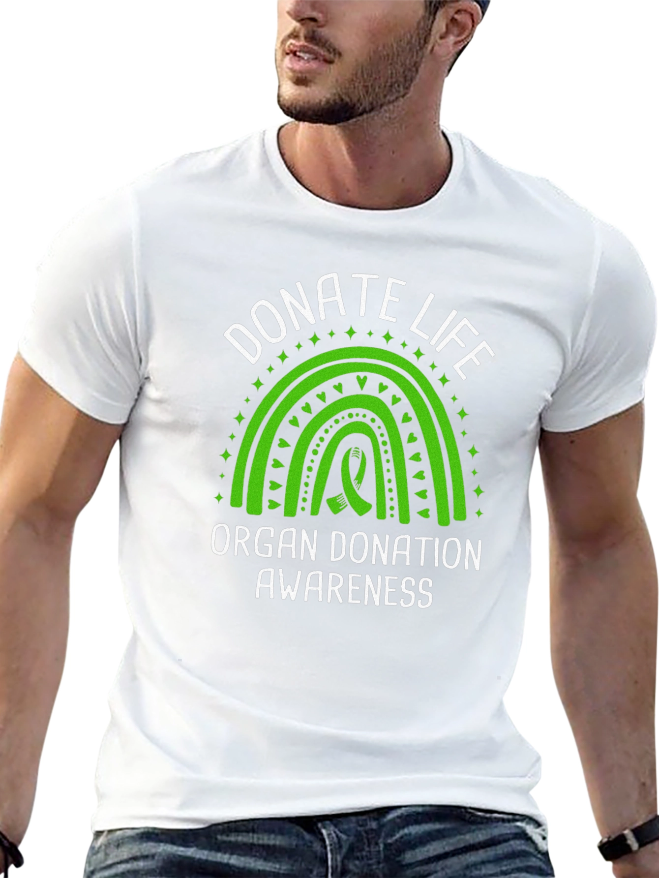 Donate Life Awareness T-Shirt - Organ Donation Ribbon