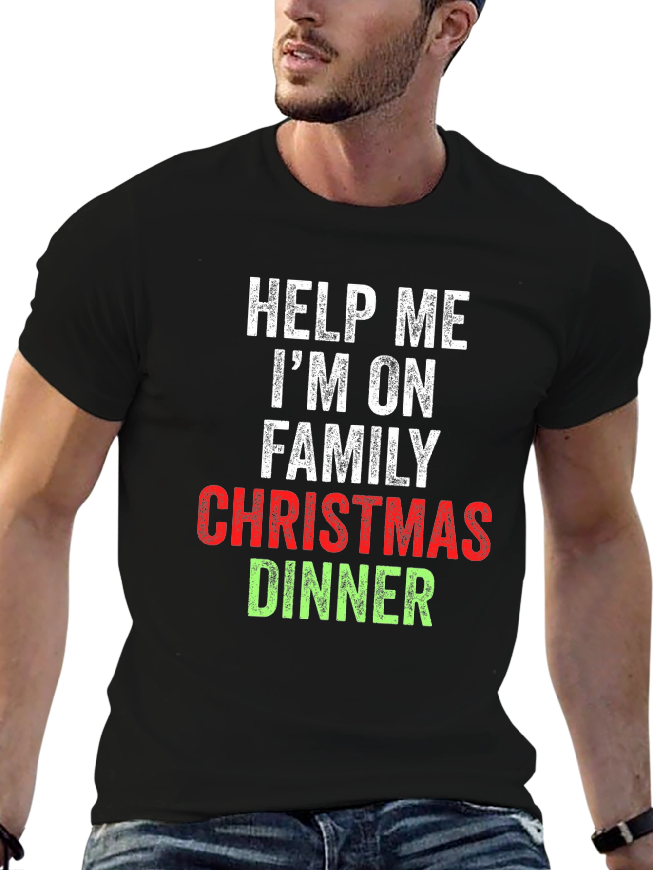 Help Me Im On Family Christmas Dinner T-Shirt
