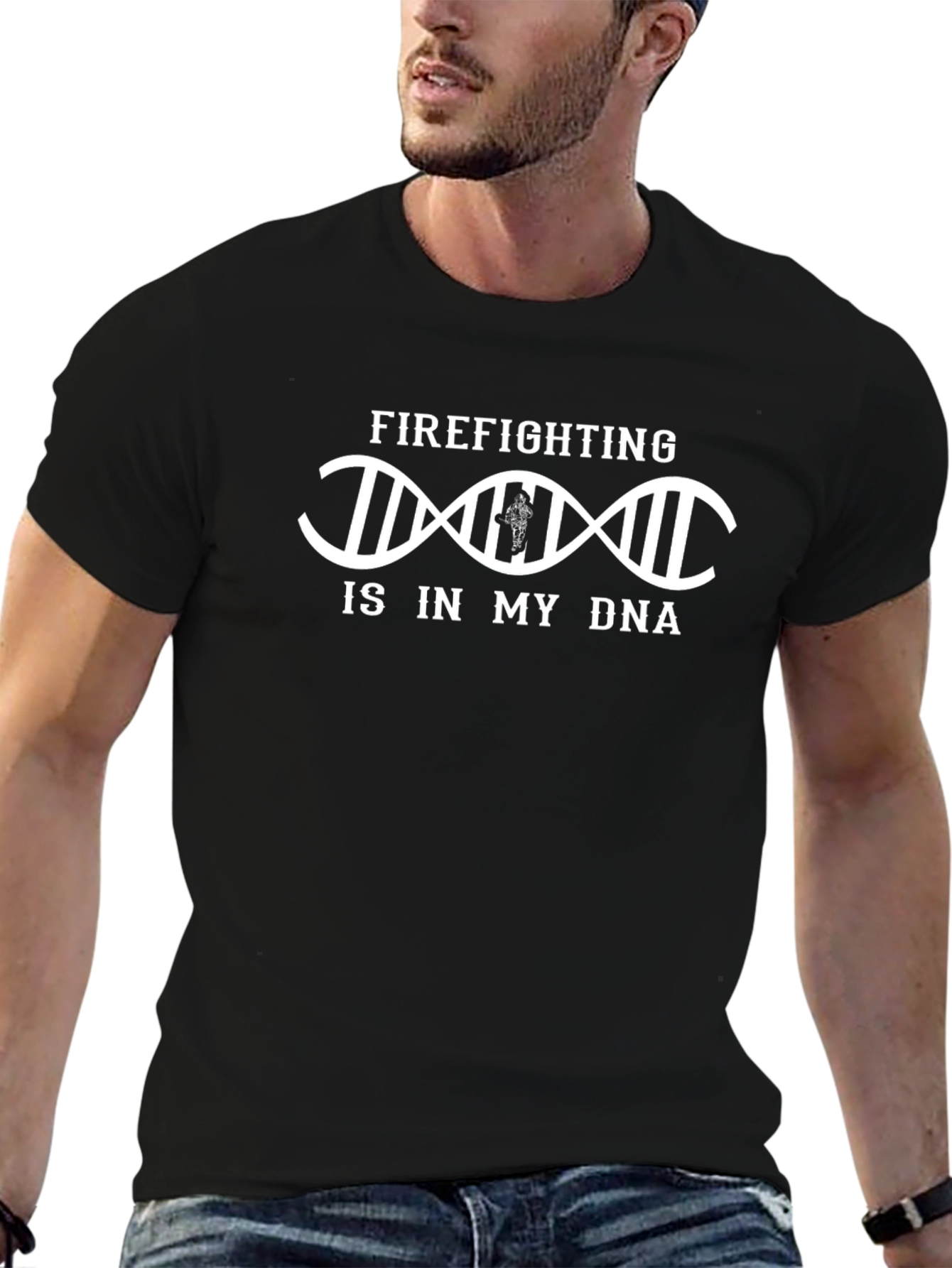 Firefighting DNA Graphic T-Shirt