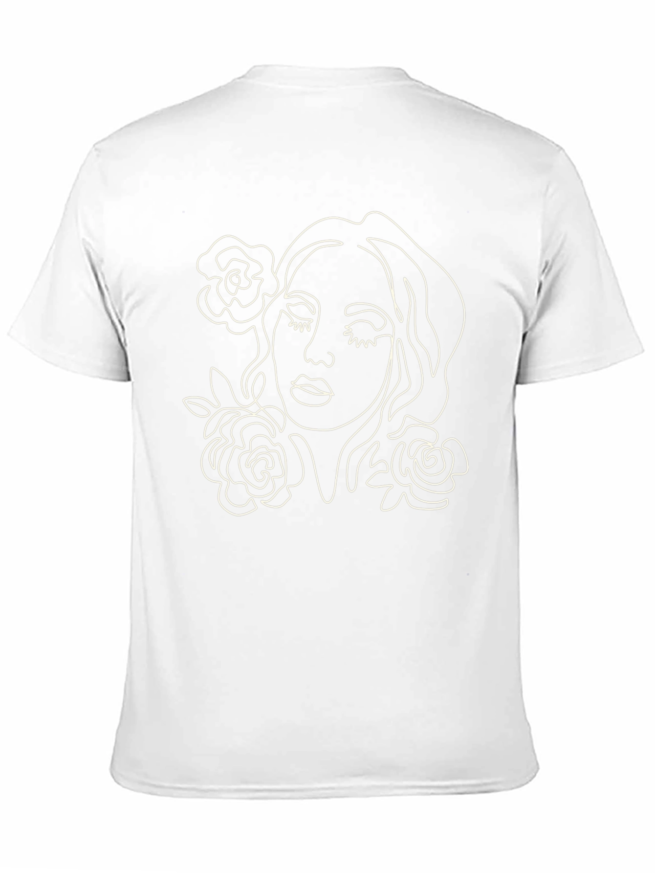 Minimalist Rose Woman Graphic T-Shirt