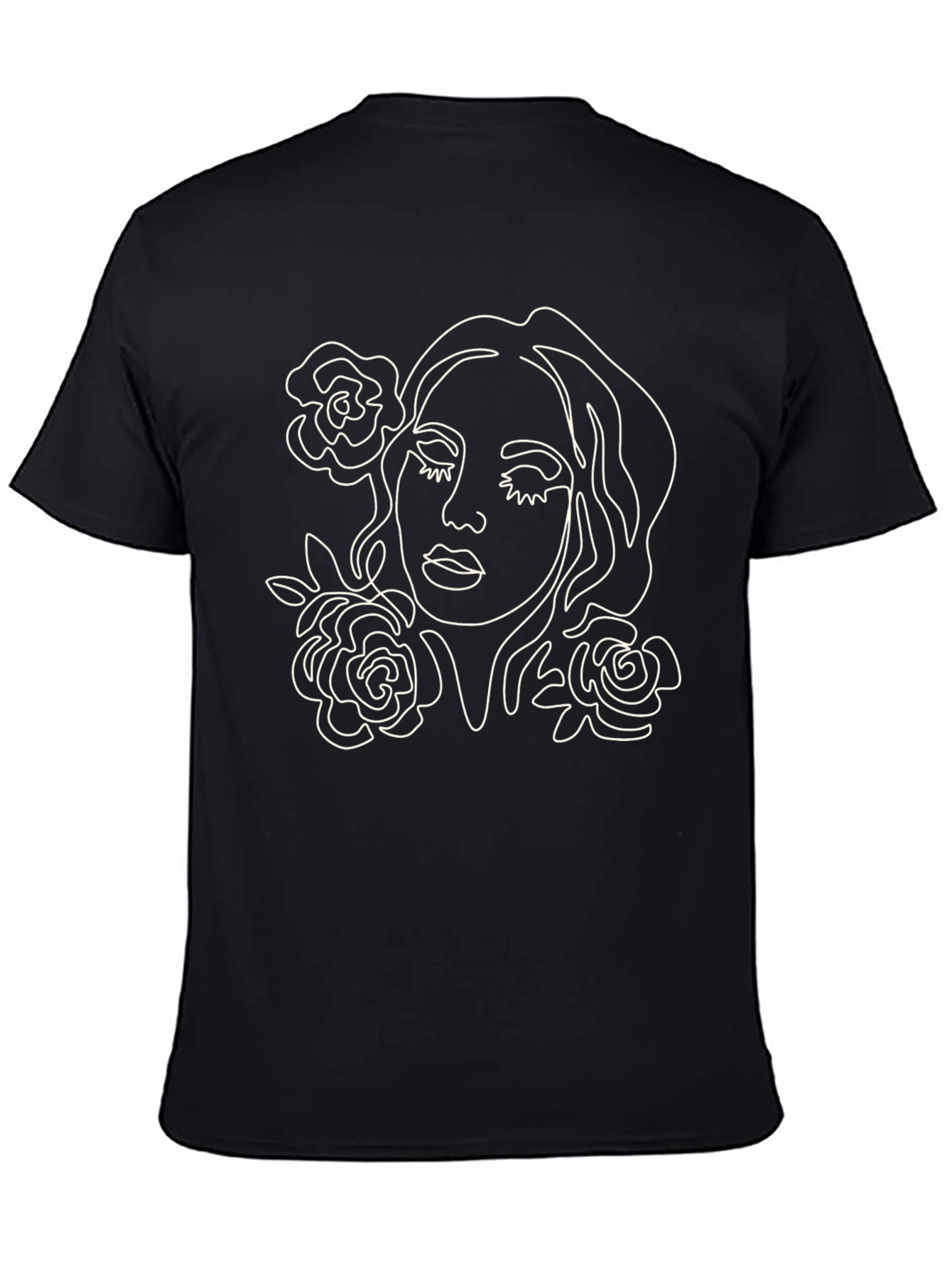 Minimalist Rose Woman Graphic T-Shirt