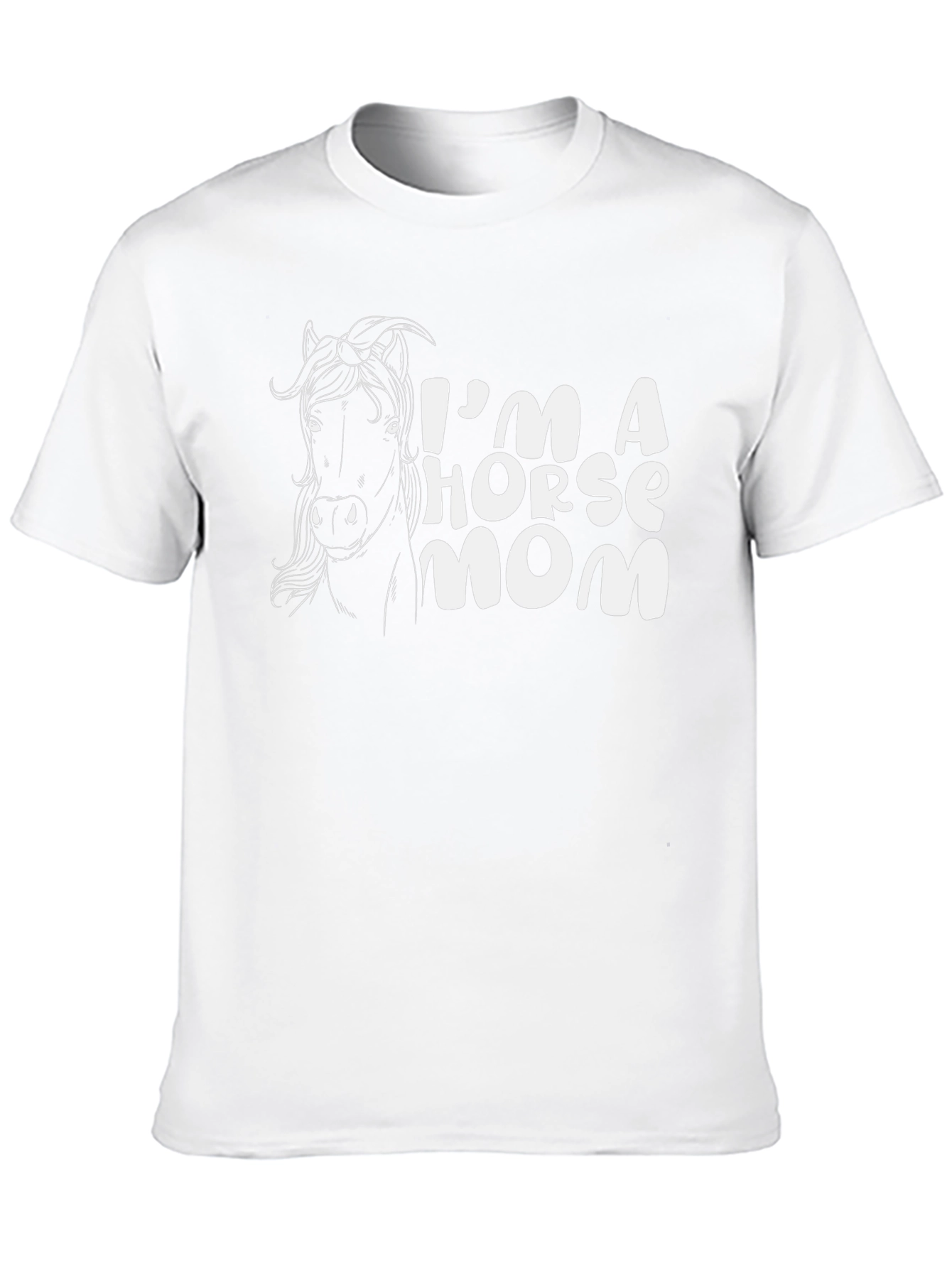 Im A Horse Mom T-Shirt - Black Tee