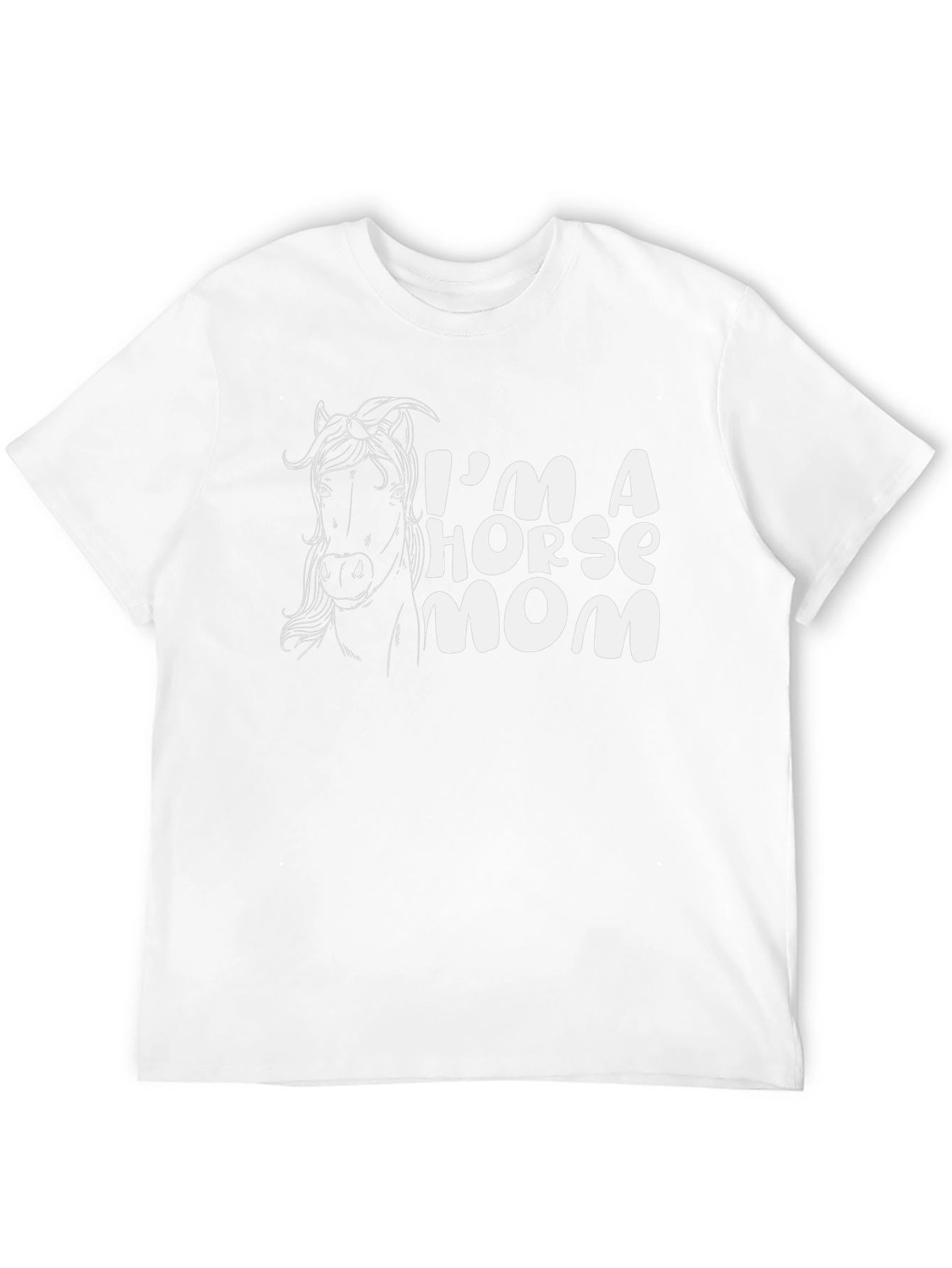 Im A Horse Mom T-Shirt - Black Tee