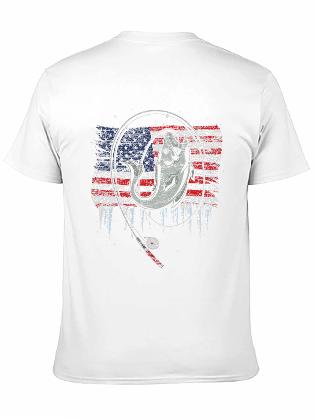 Fishing USA Flag T-Shirt