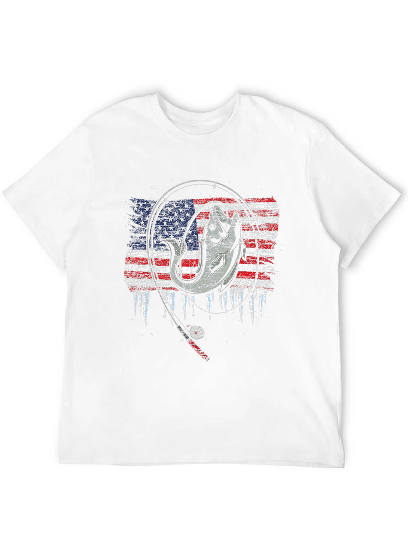 Fishing USA Flag T-Shirt