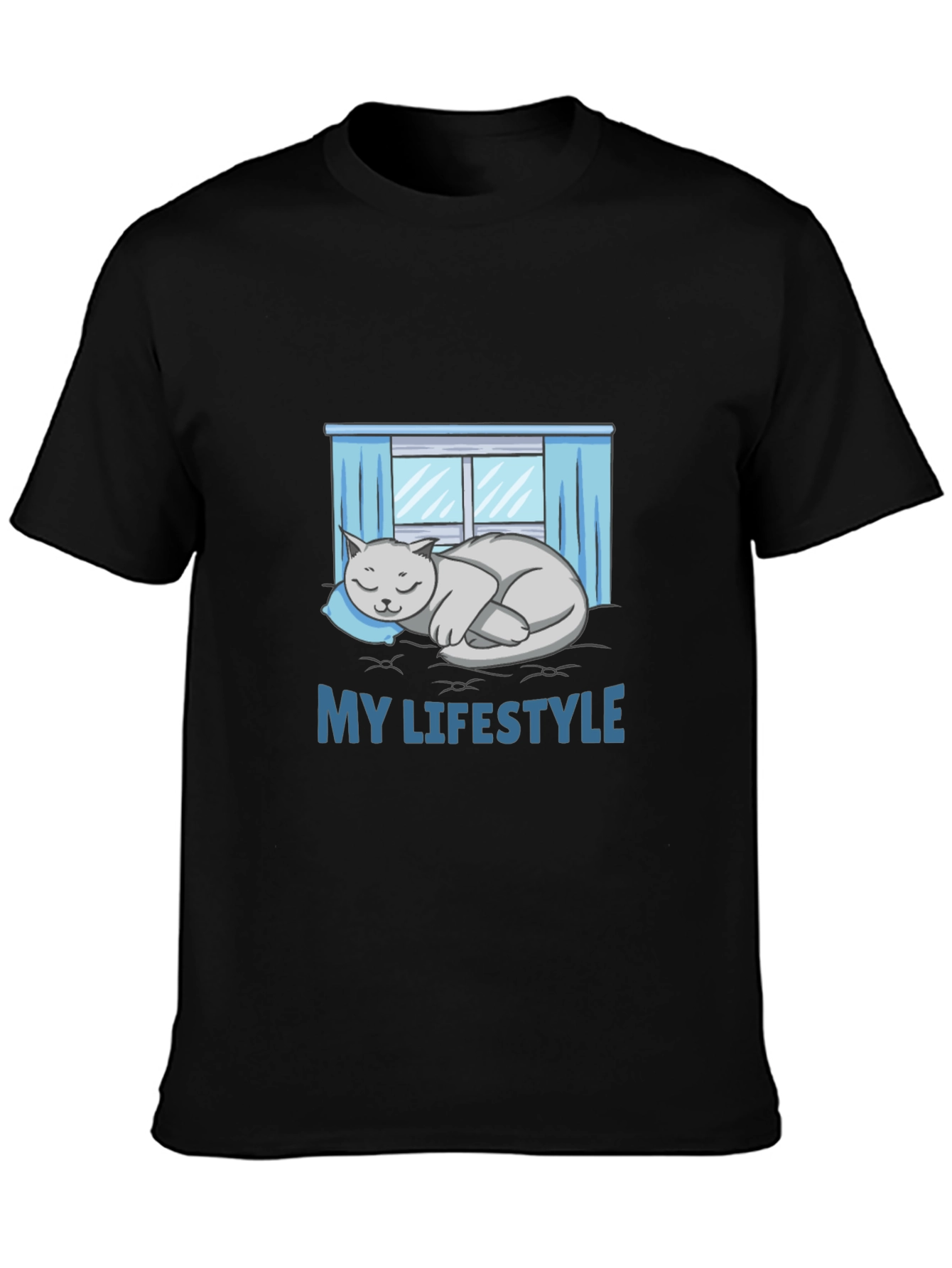 My Lifestyle Cat Nap Black T-Shirt